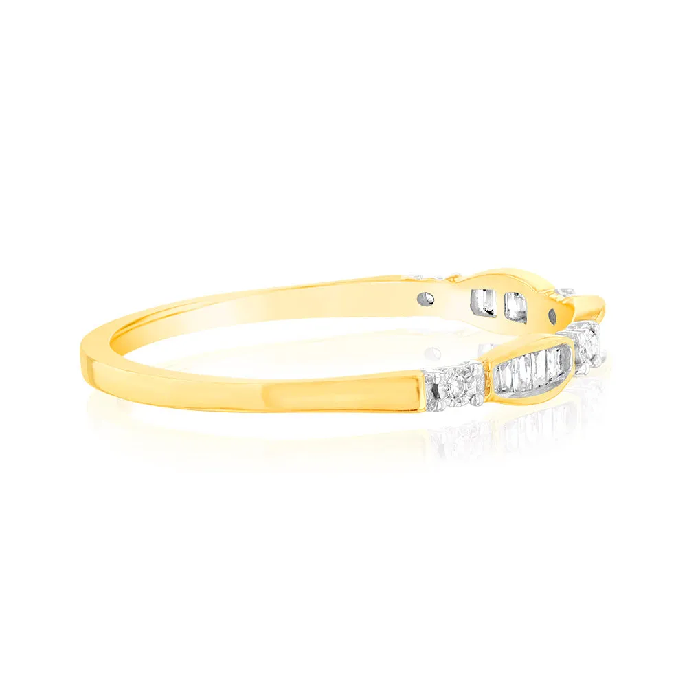 10ct Yellow Gold Diamond Ring