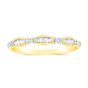 10ct Yellow Gold Diamond Ring