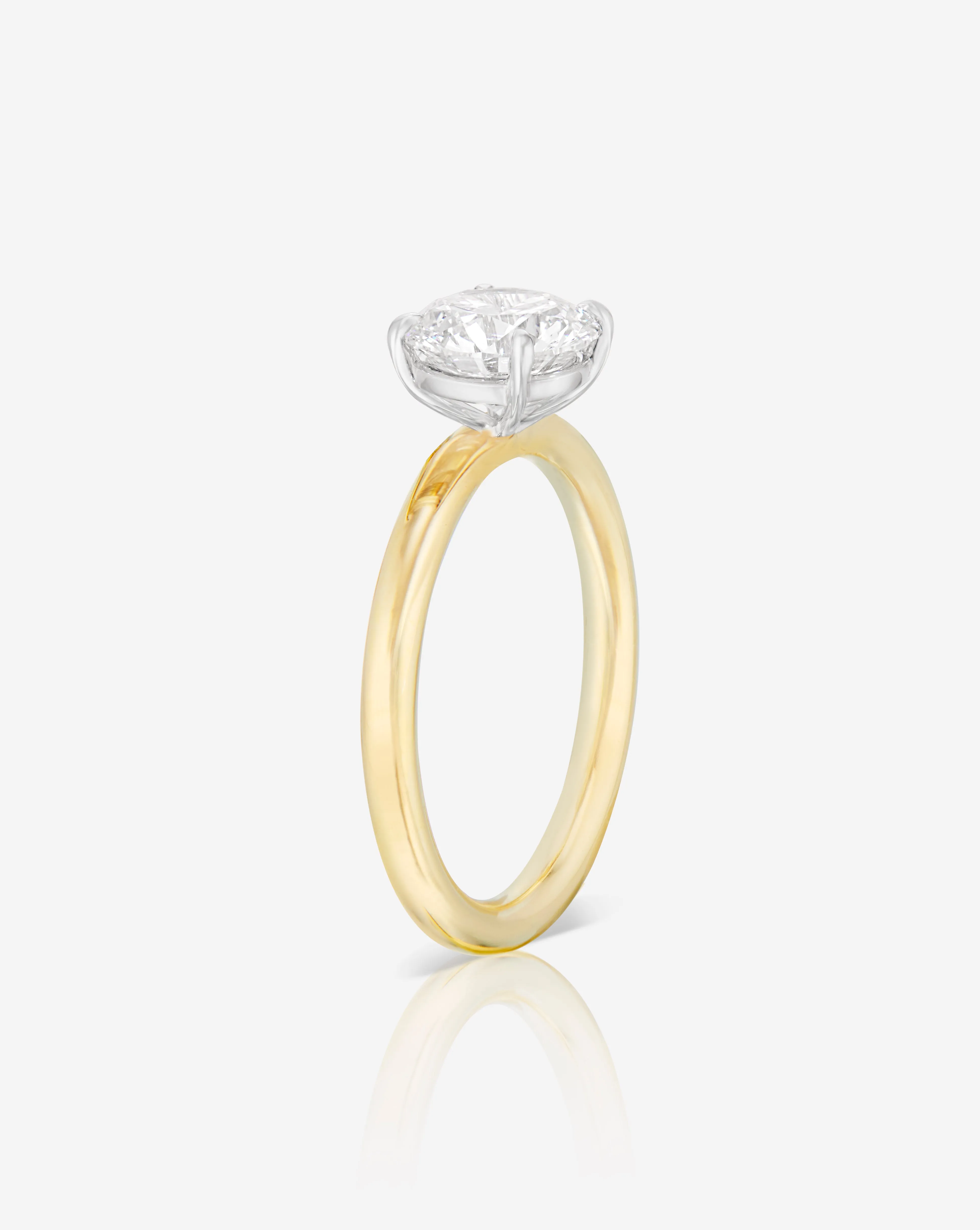 1.15 Lab Grown Round Cloud Solitaire