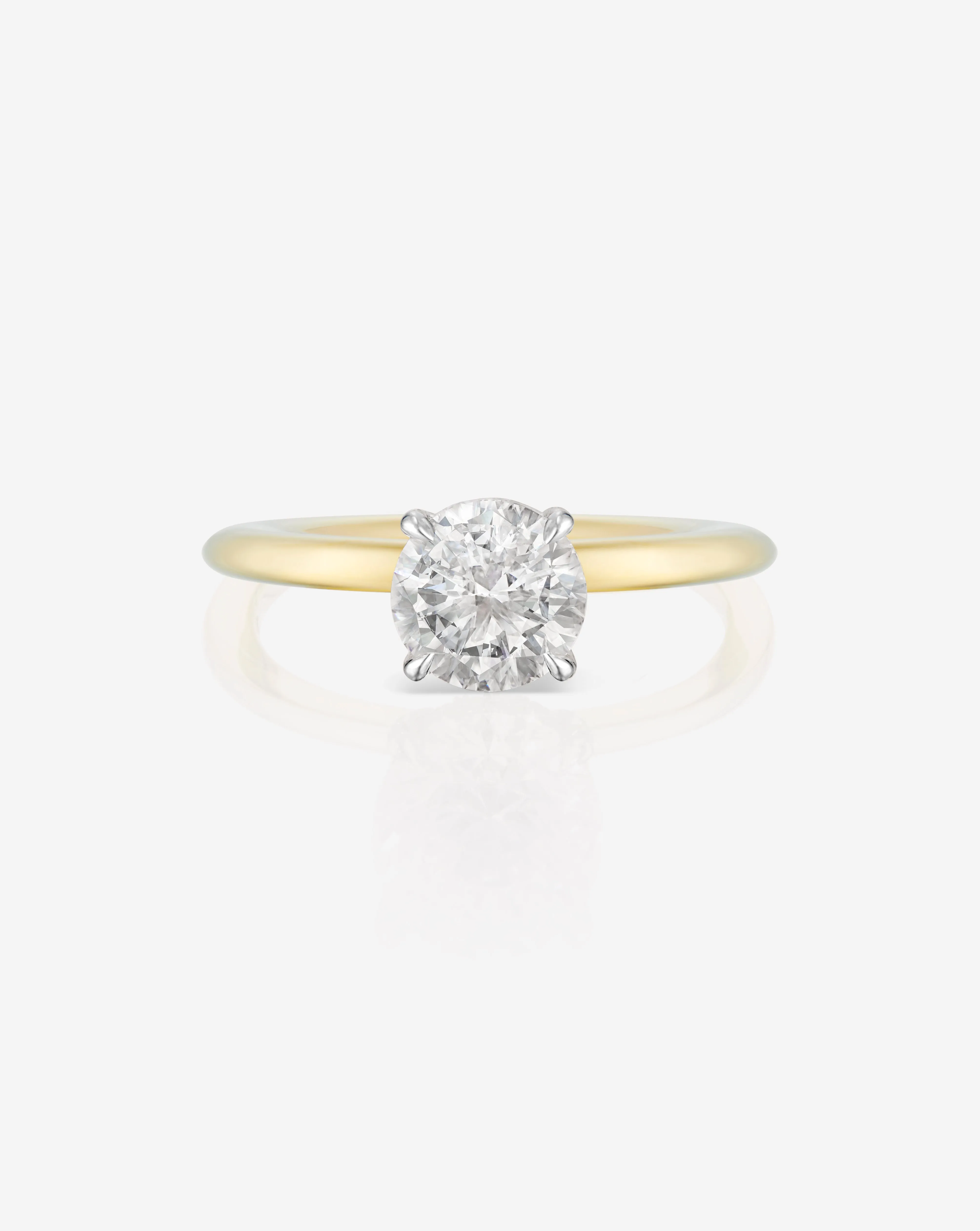 1.15 Lab Grown Round Cloud Solitaire