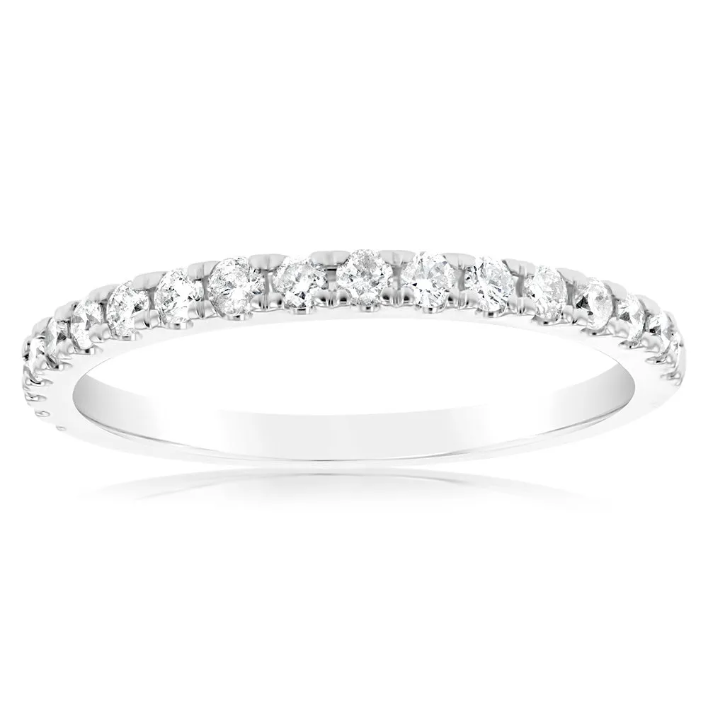 1/3 Carat Diamond Eternity Ring in 10ct White Gold