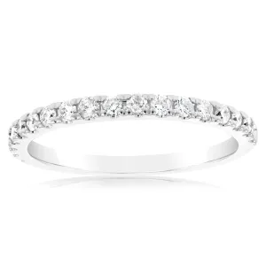 1/3 Carat Diamond Eternity Ring in 10ct White Gold