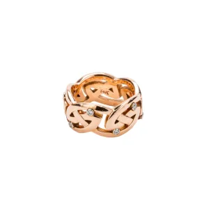 14k Rose Gold and Diamond 'Gowan' Ring