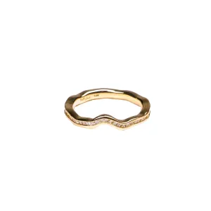 14k Yellow Gold and Lab Grown Diamonds Rocks 'n Rivers Rail