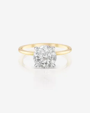 2.15 Lab Grown Round Brilliant Whisper Thin® Hidden Halo