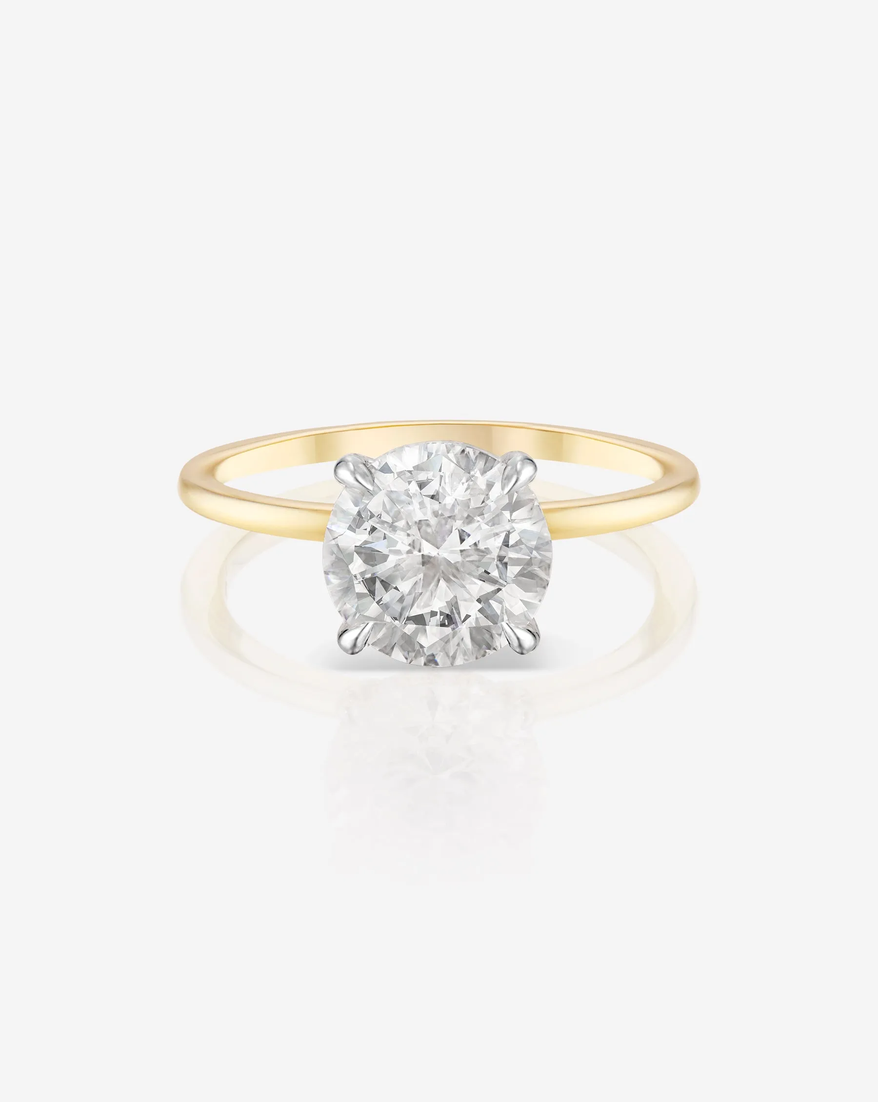 2.15 Lab Grown Round Brilliant Whisper Thin® Hidden Halo
