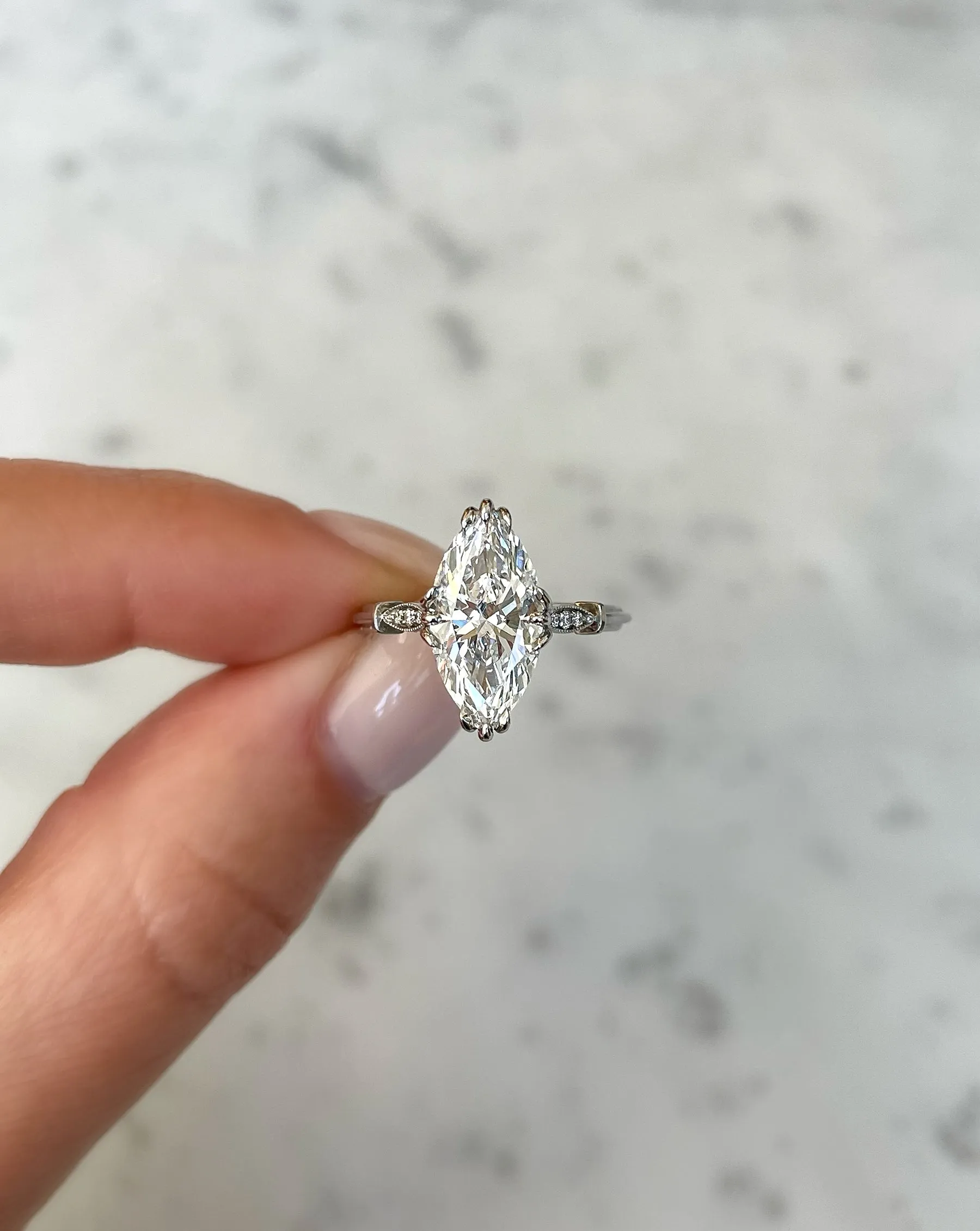 2.61 Lab Grown Marquise Signature Antique®