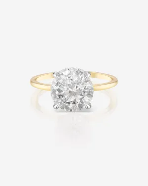 3.01 Lab Grown Round Brilliant Whisper Thin® Hidden Halo