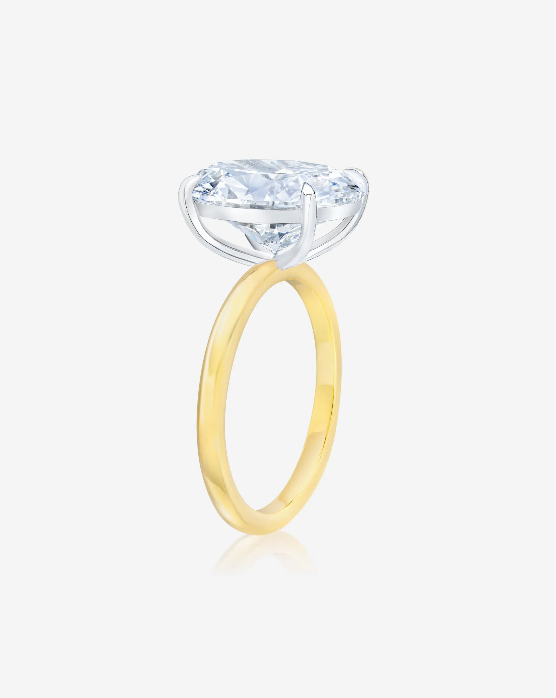 3.49 Lab Grown Oval Cloud Solitaire