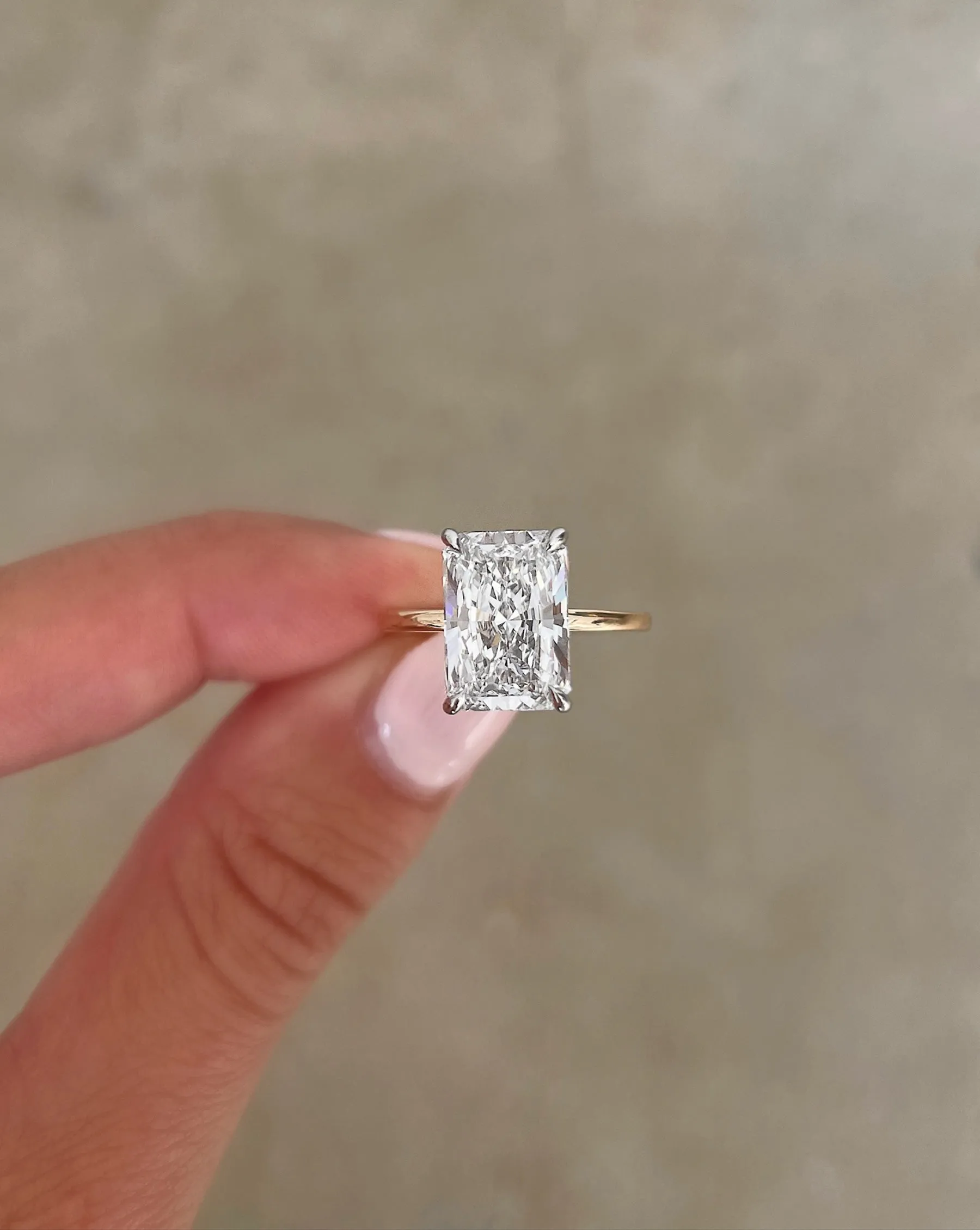 3.52 Lab Grown Radiant Whisper Thin® Hidden Halo
