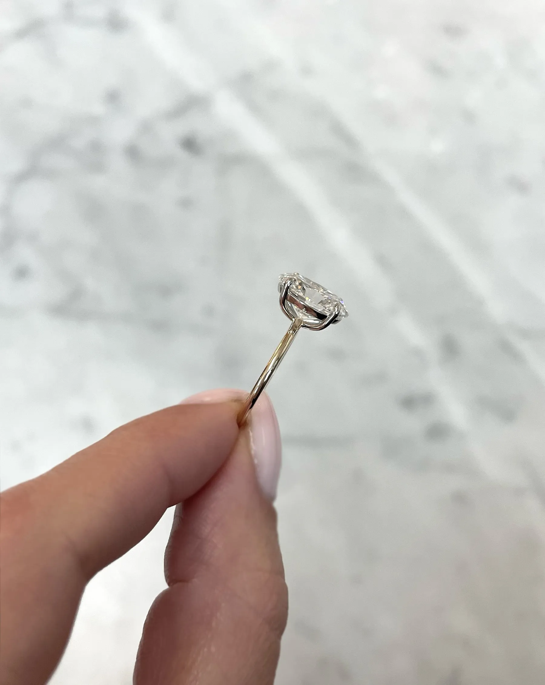 4.25 Lab Grown Oval Whisper Thin®