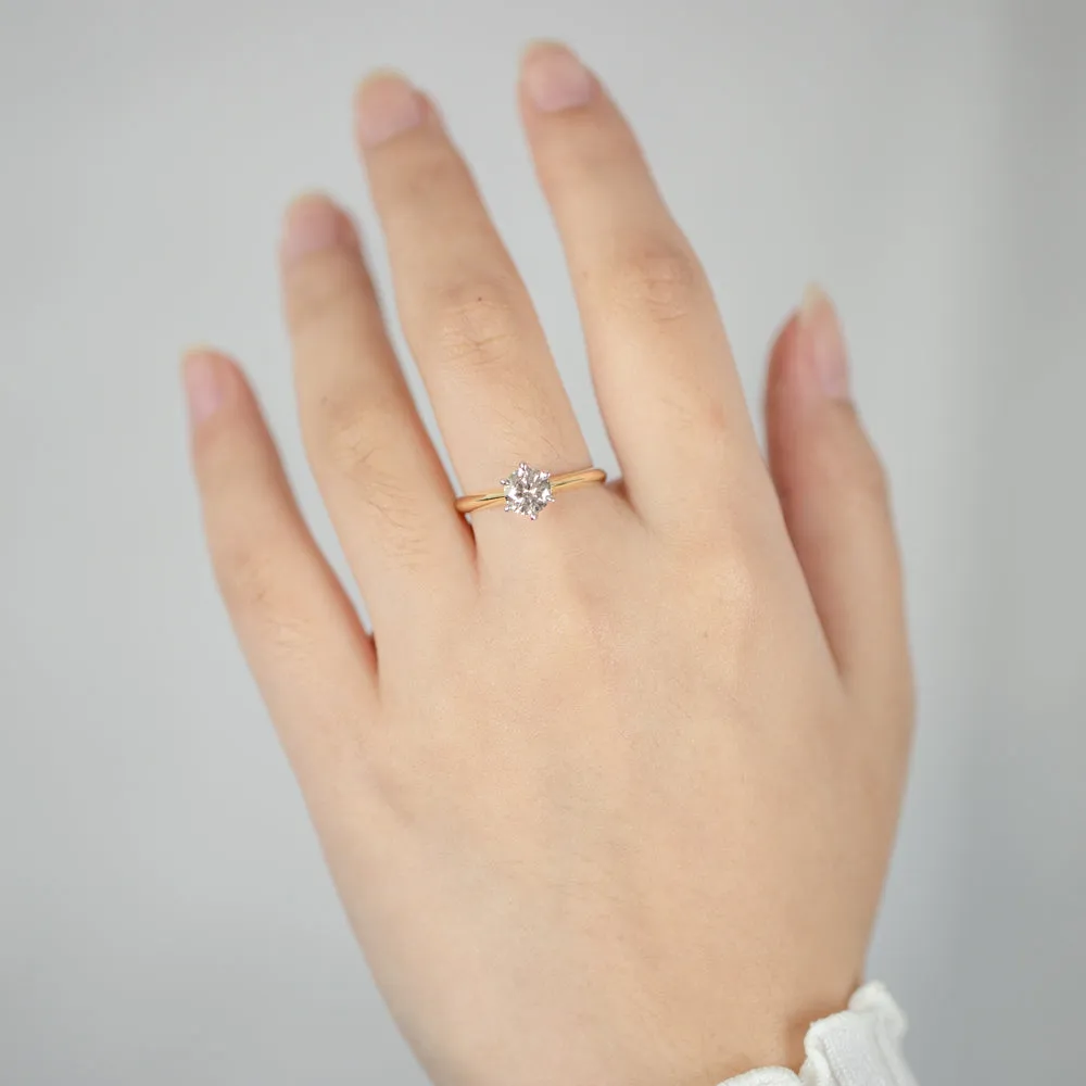 9ct Yellow Gold 1 Carat Australian Diamond Solitaire Ring