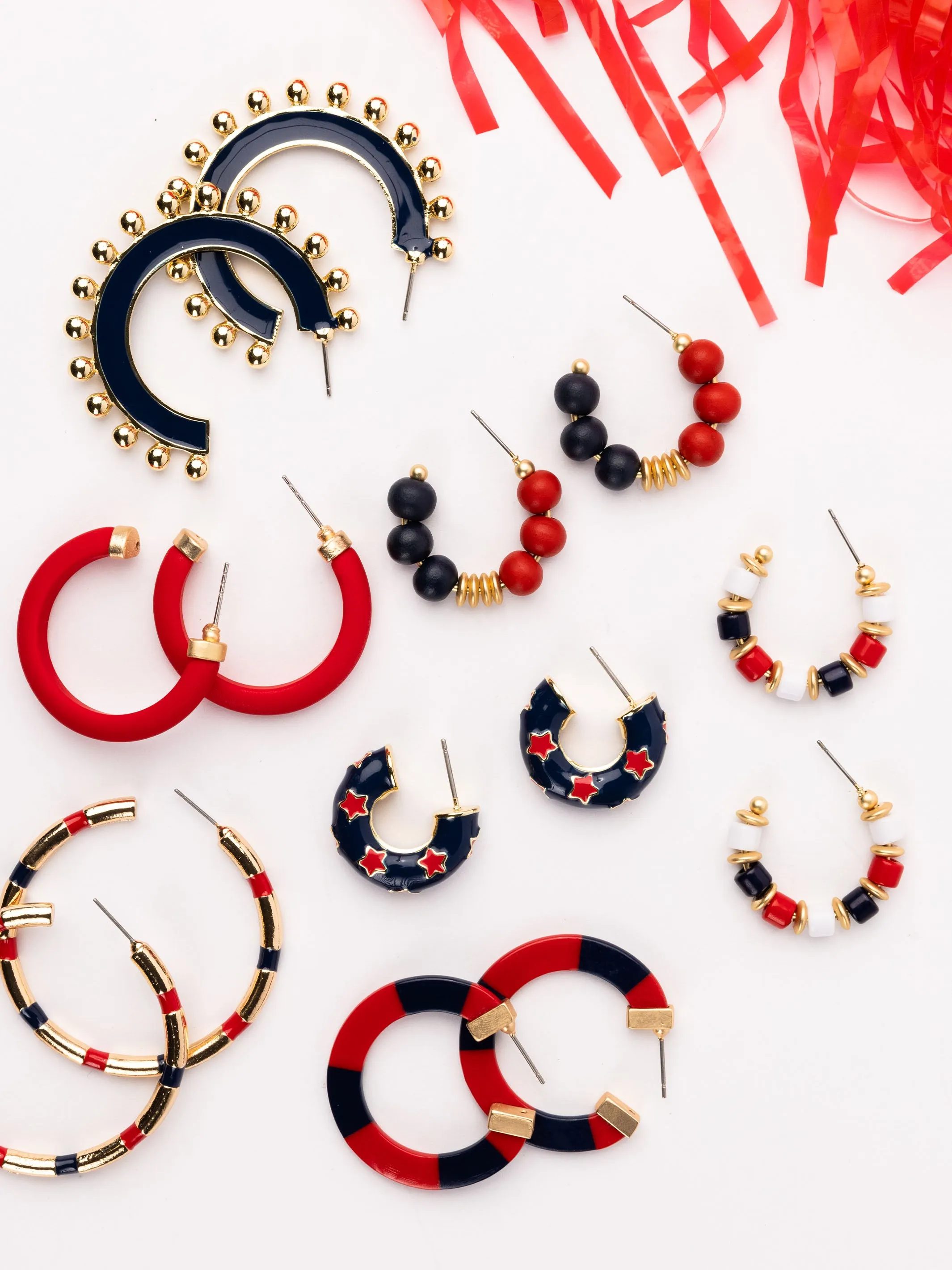 Astrid Earrings | Red