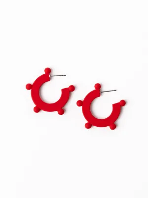Astrid Earrings | Red