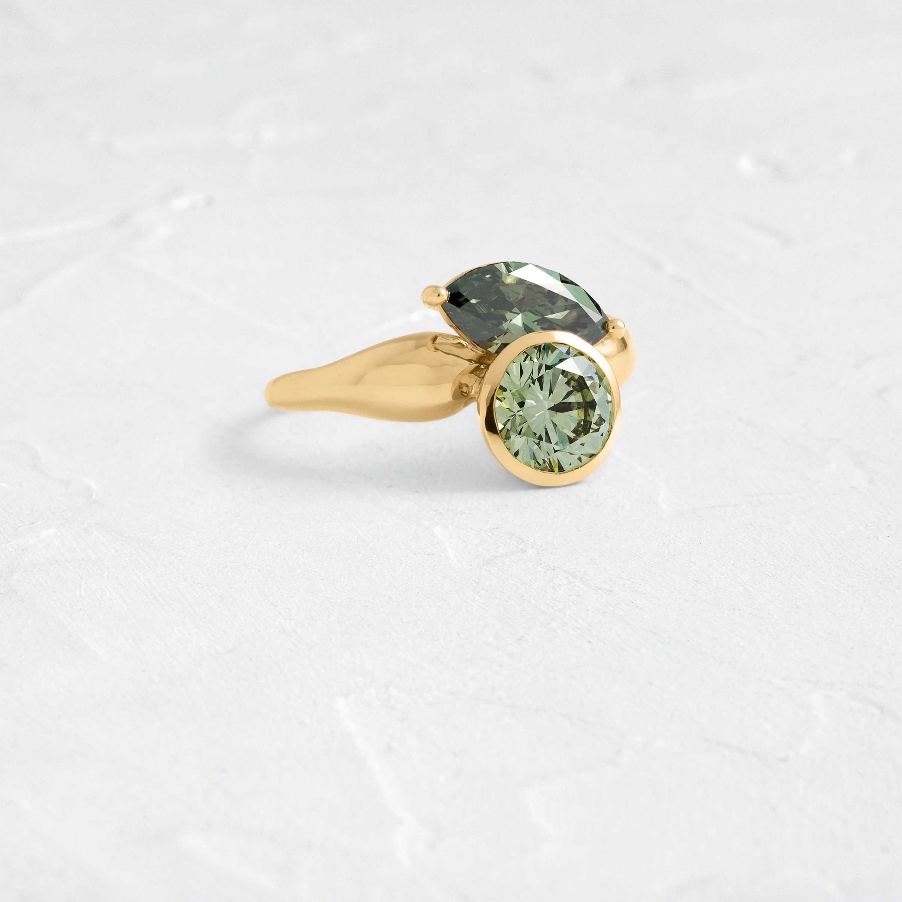 Augment Ring with Lab-Grown Marquise Diamond