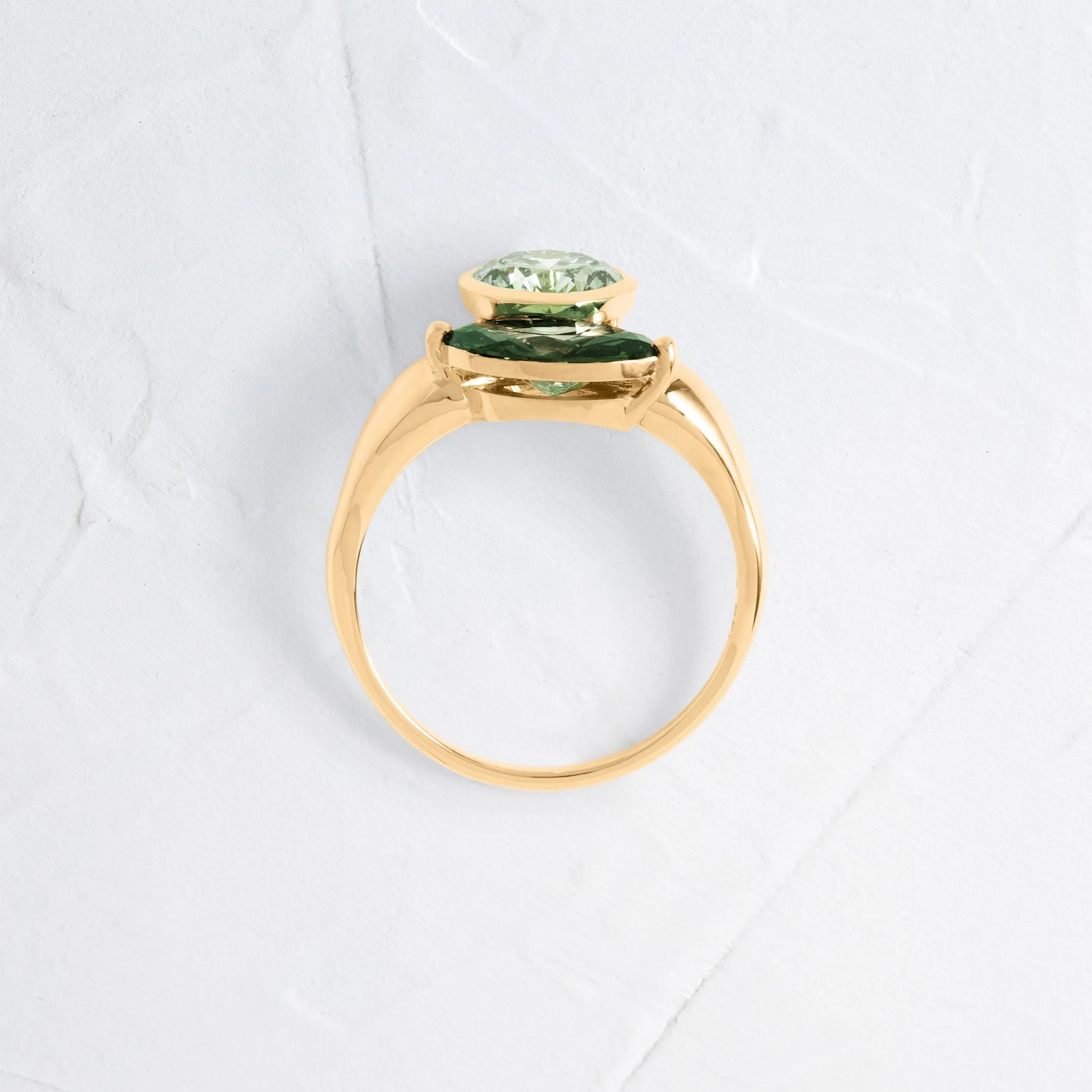 Augment Ring with Lab-Grown Marquise Diamond