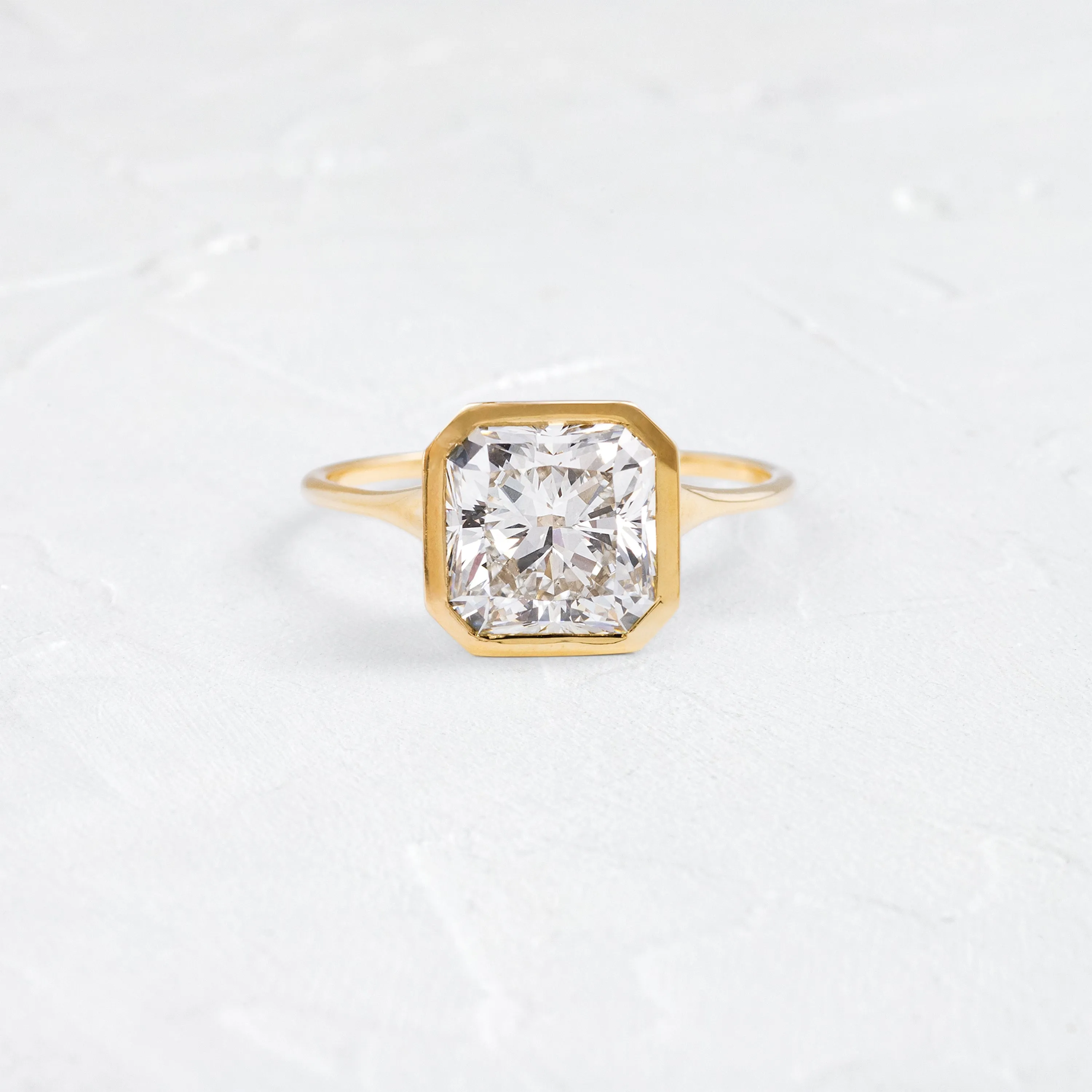 Avenue Ring, 3.06ct. Lab-Grown Square Radiant Cut - OOS