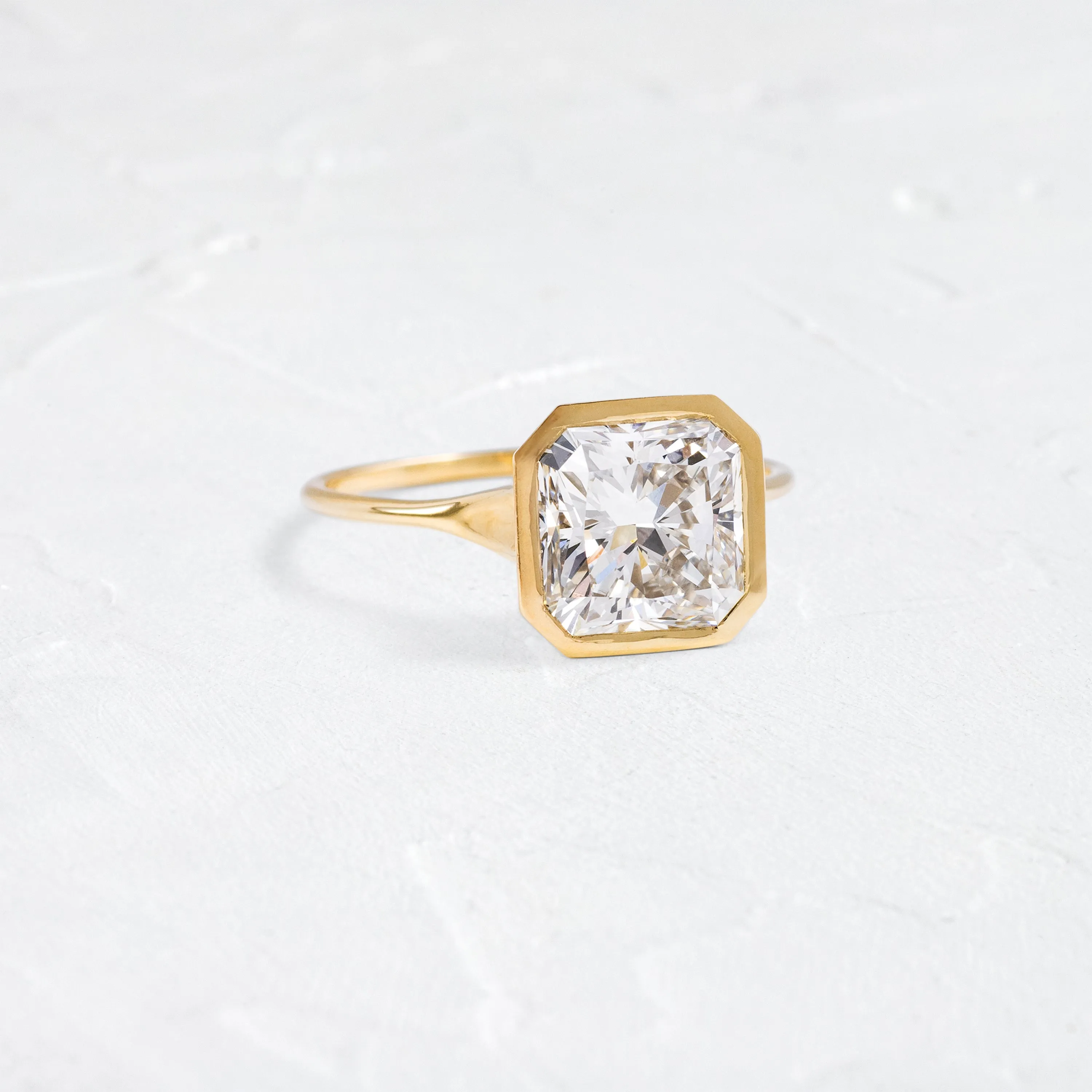 Avenue Ring, 3.06ct. Lab-Grown Square Radiant Cut - OOS