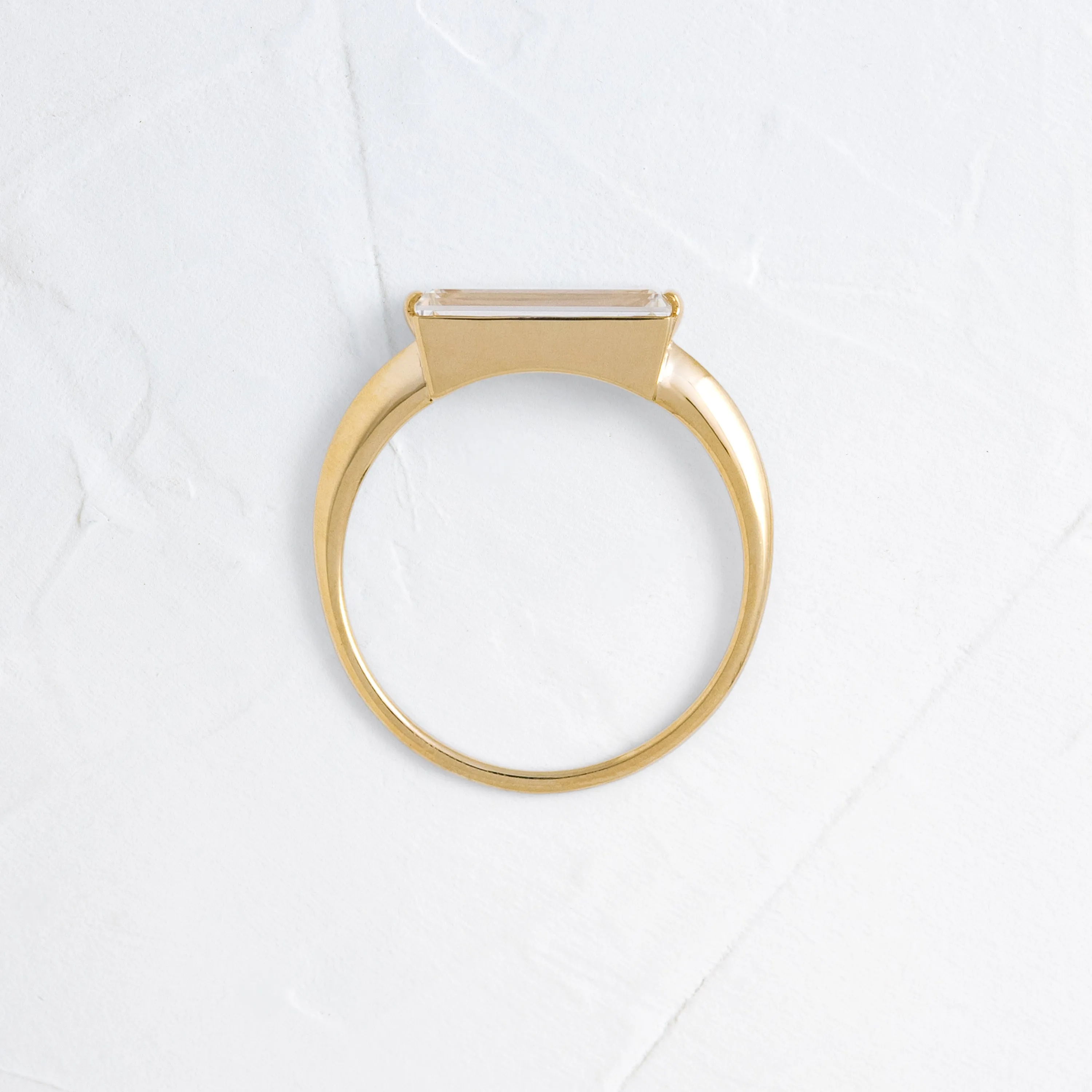 Balladeer Ring, 1.76ct. Lab-Grown Baguette Cut - OOS