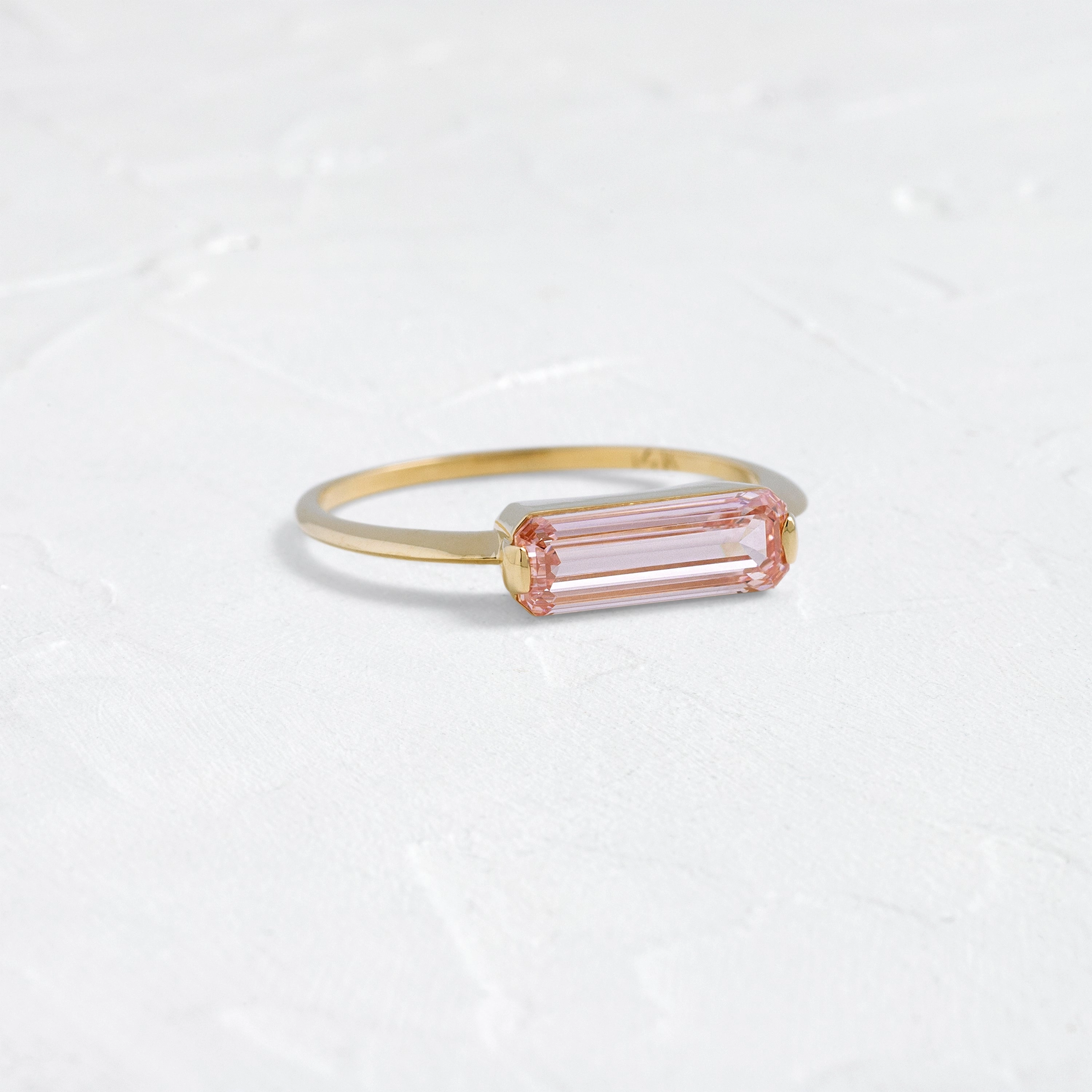 Balladeer Ring, 1.31ct. Lab-Grown Pink Diamond - OOS