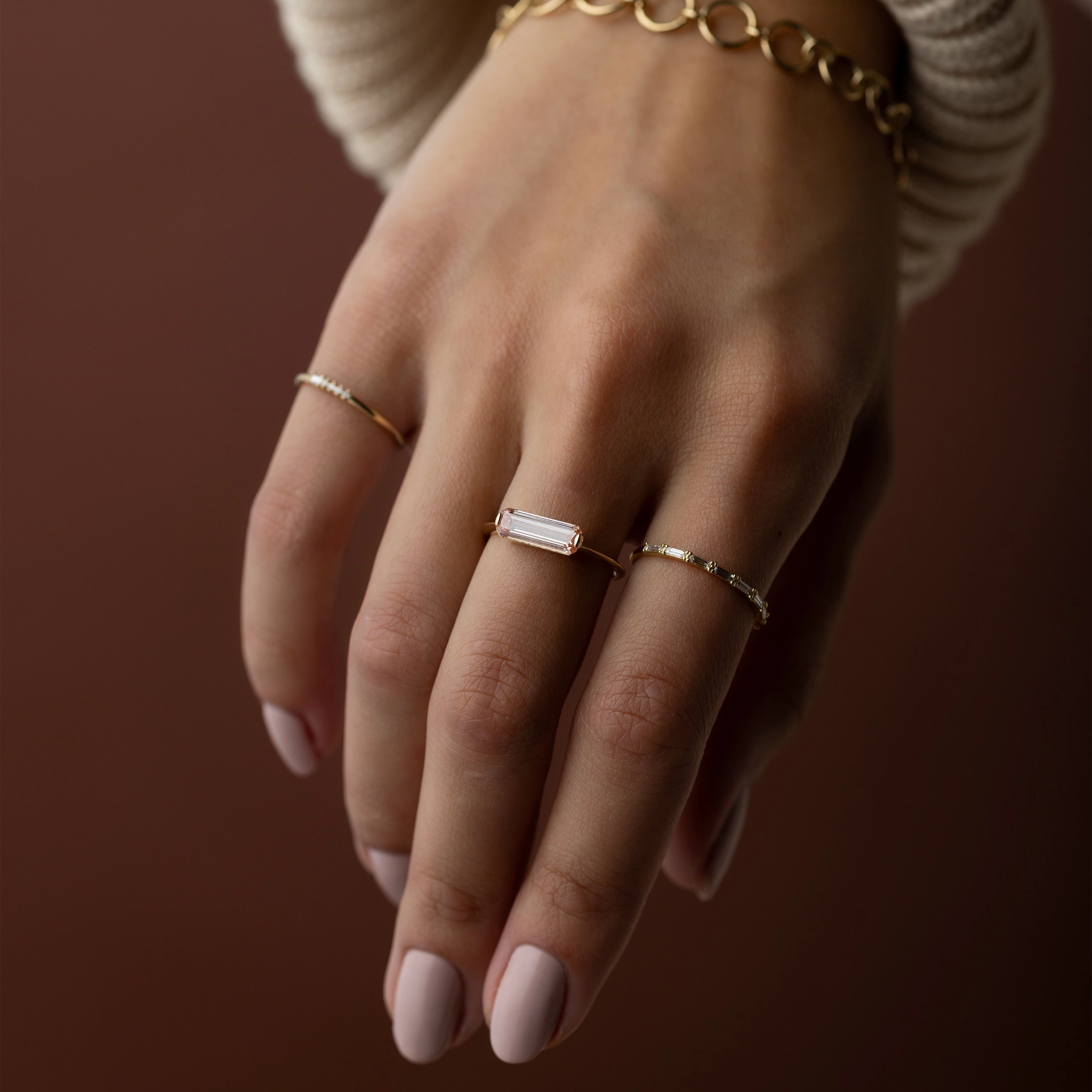 Balladeer Ring, 1.31ct. Lab-Grown Pink Diamond - OOS