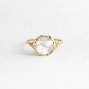 Bezel Snowdrift Ring, Rose Cut