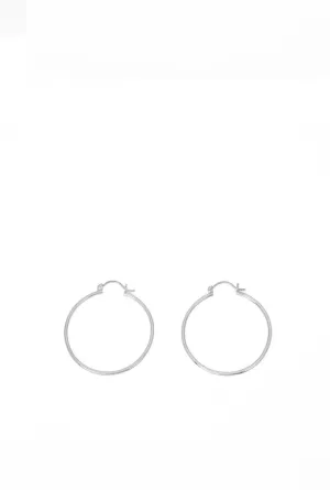 Big Silver Hoops