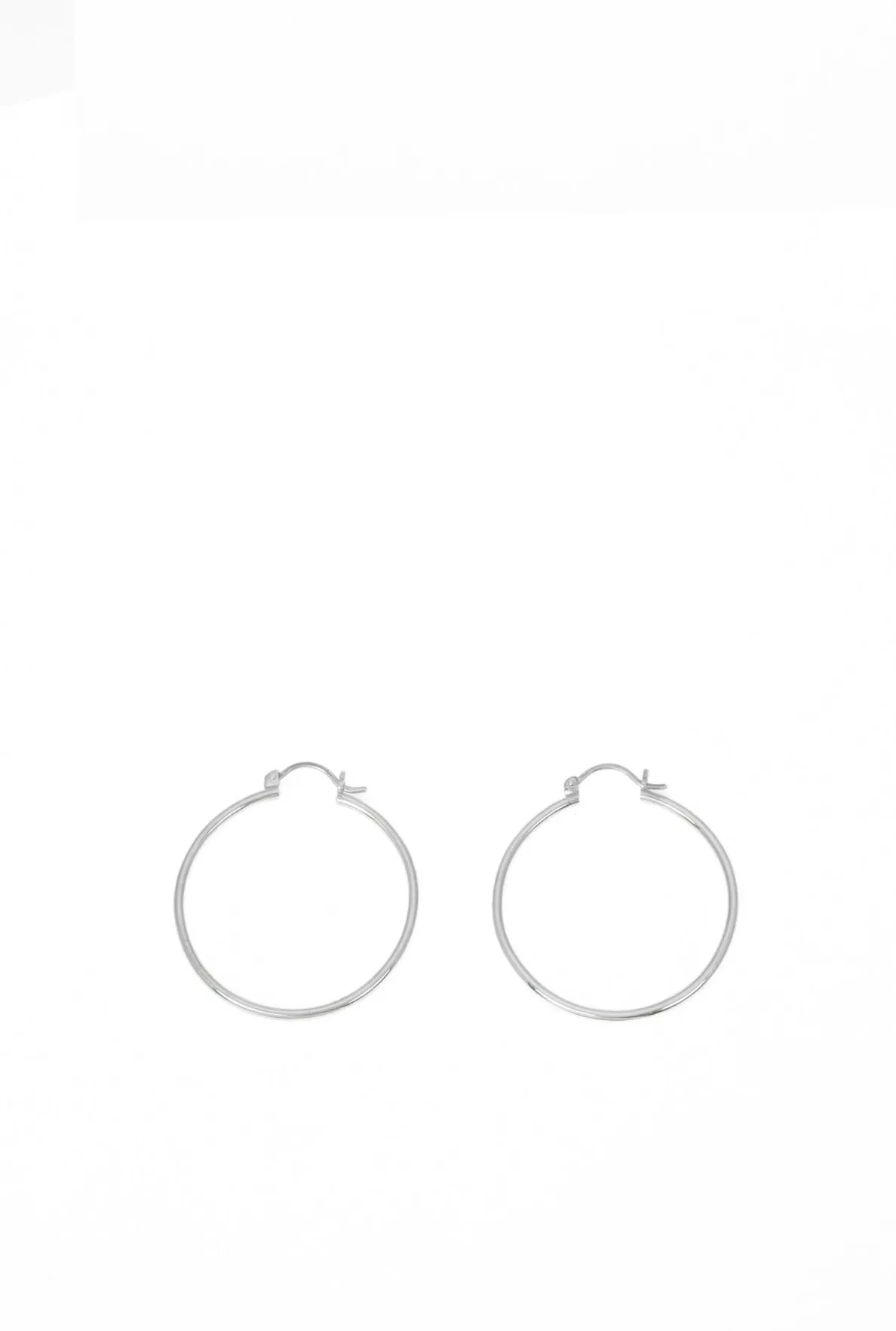 Big Silver Hoops