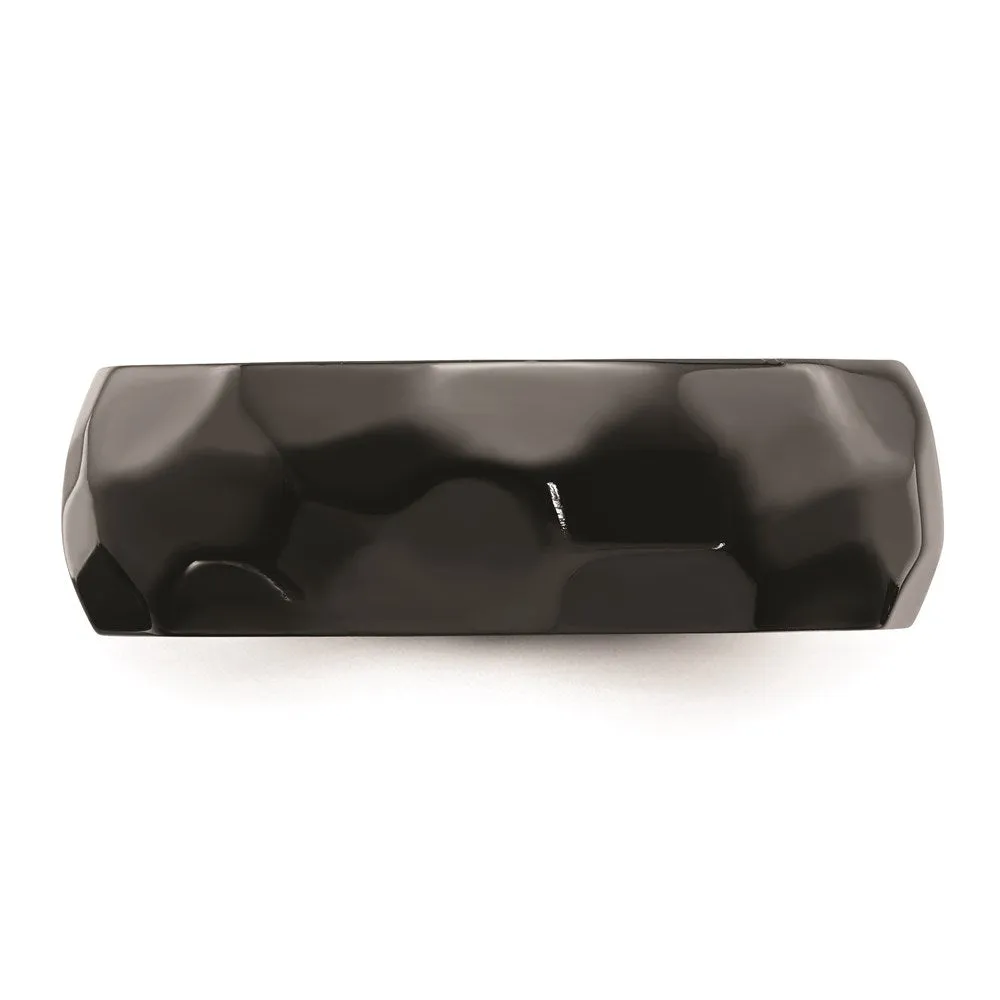 Black Zirconium Polished and Hammered 7mm Band | ZCR106
