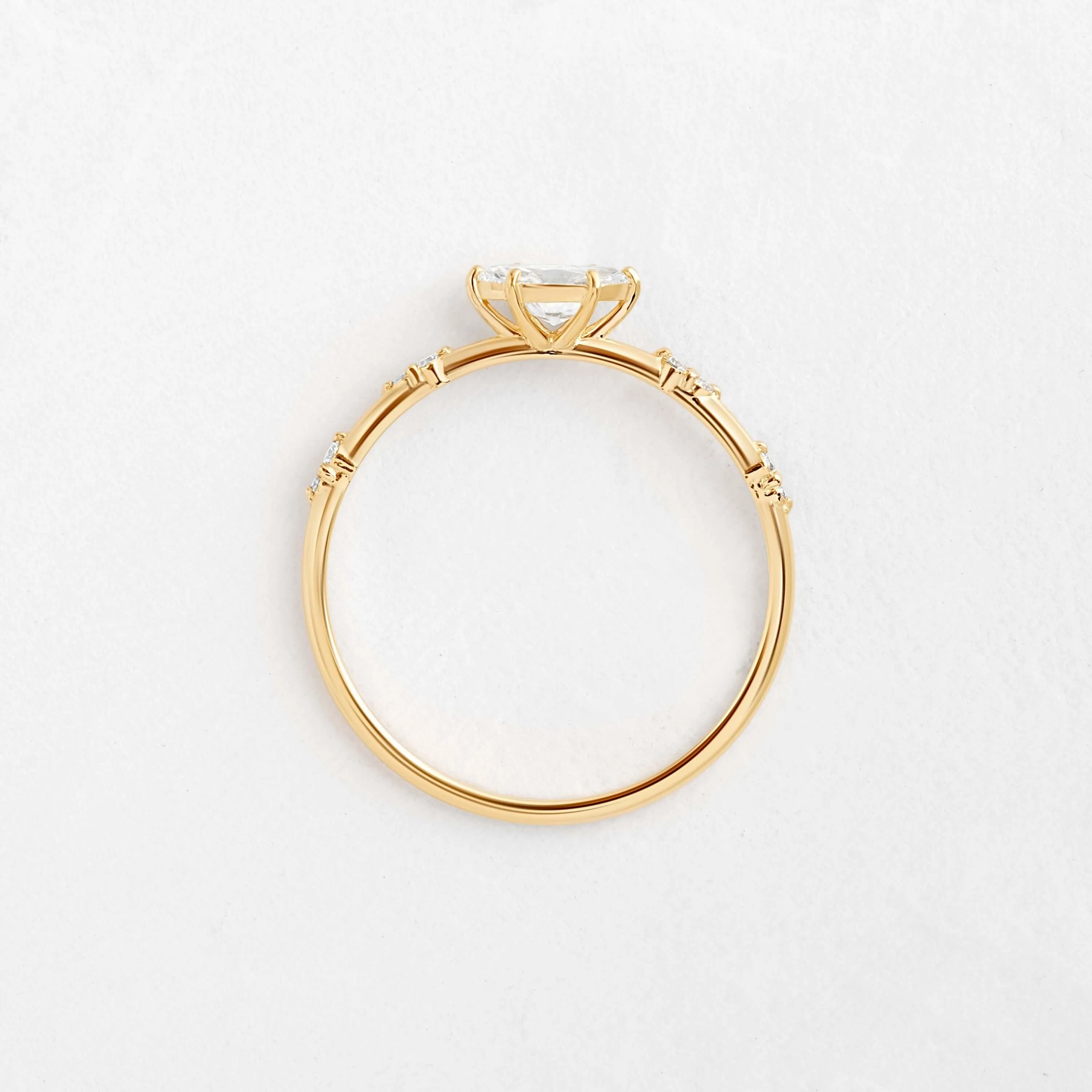 Bright Side Ring, Marquise Cut