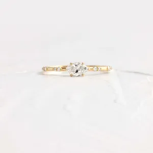 Bright Side Ring, Marquise Cut