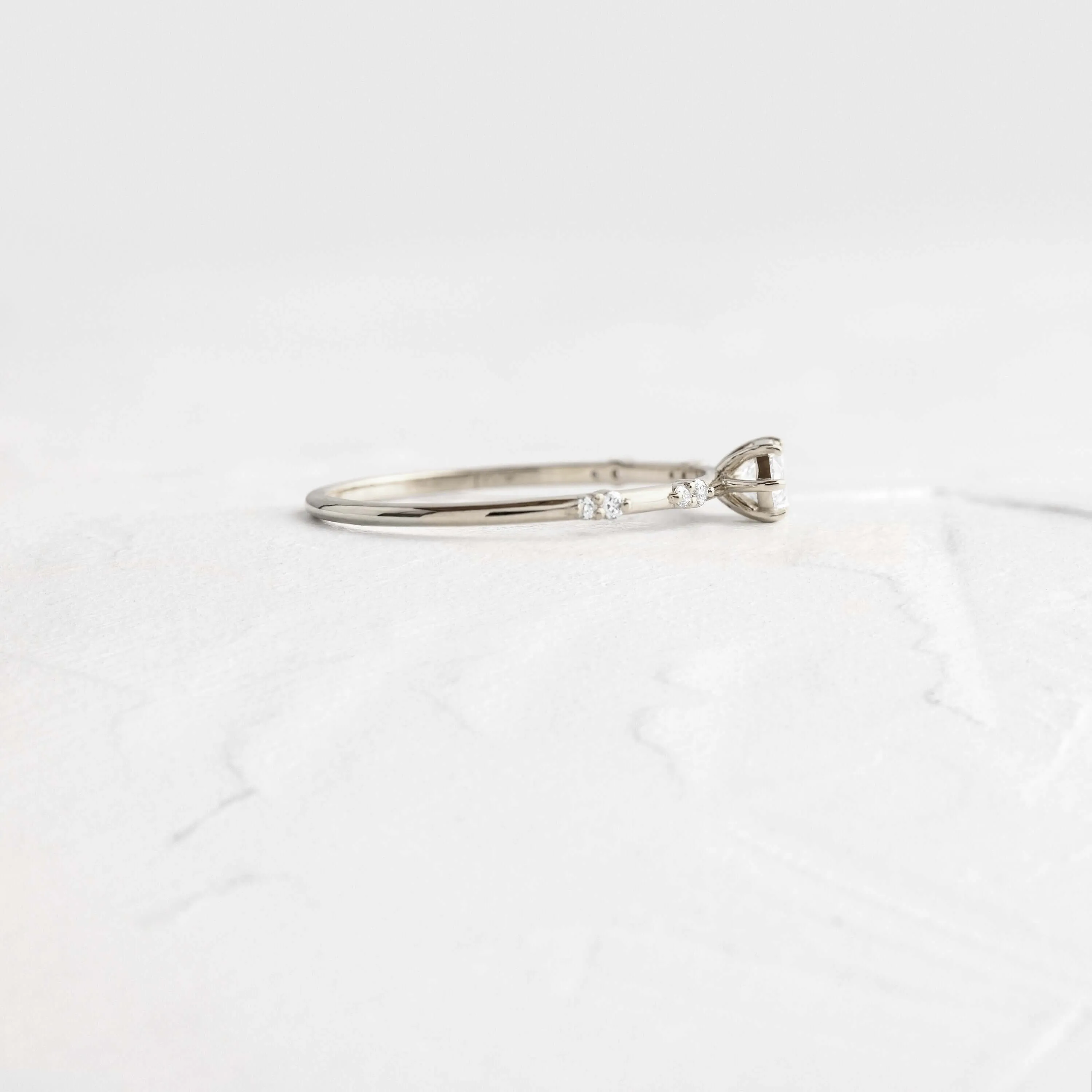 Bright Side Ring, Marquise Cut