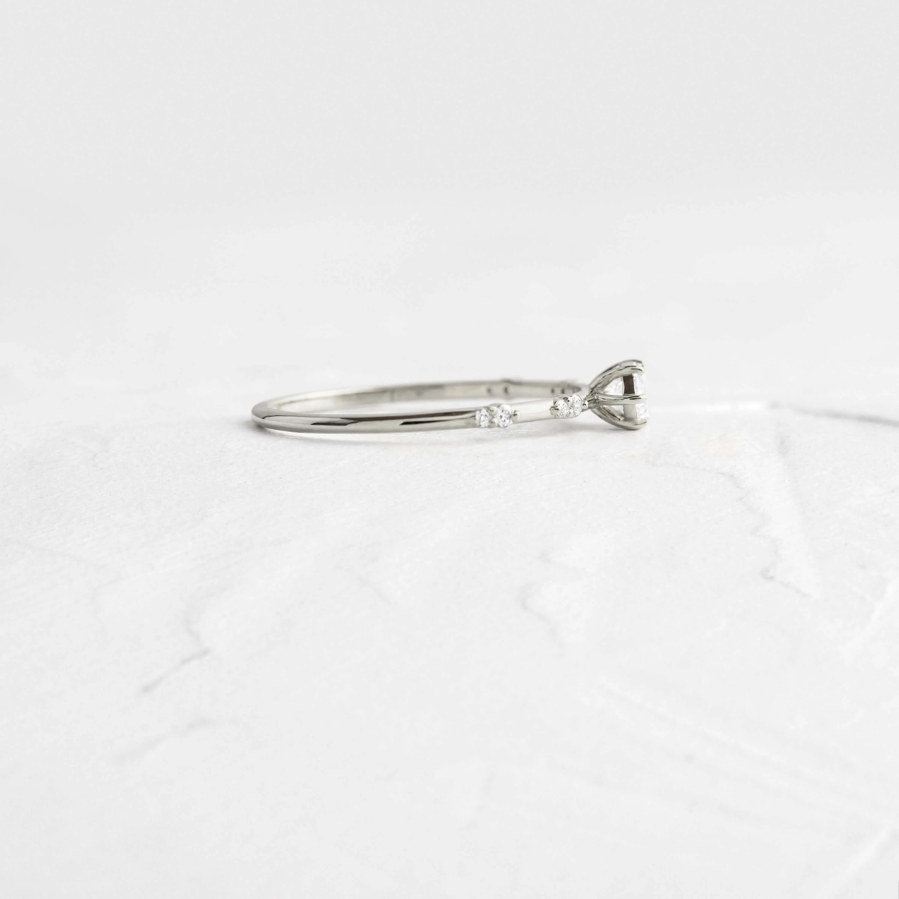 Bright Side Ring, Marquise Cut