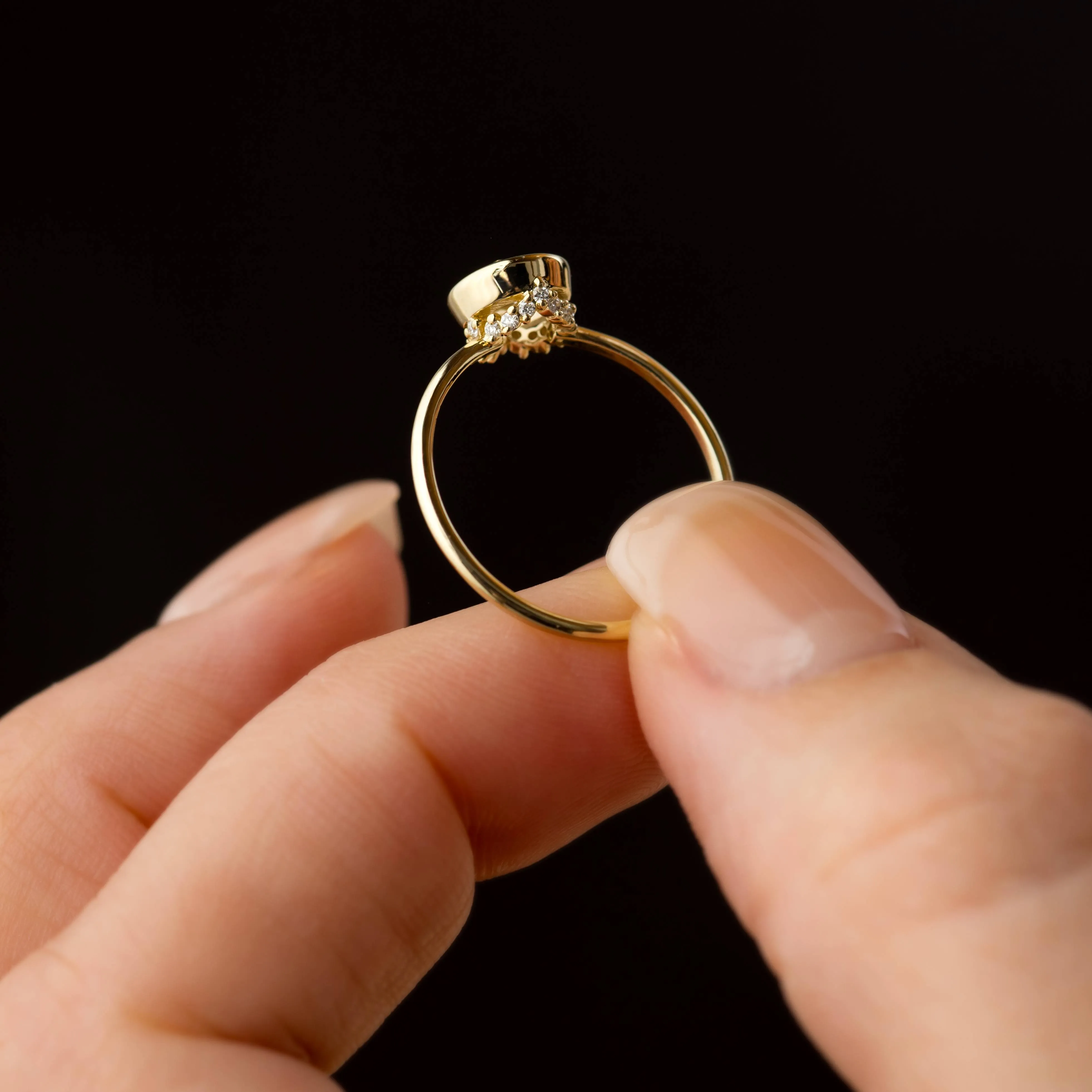 Caldera Ring, 0.47ct. Natural Rose Cut