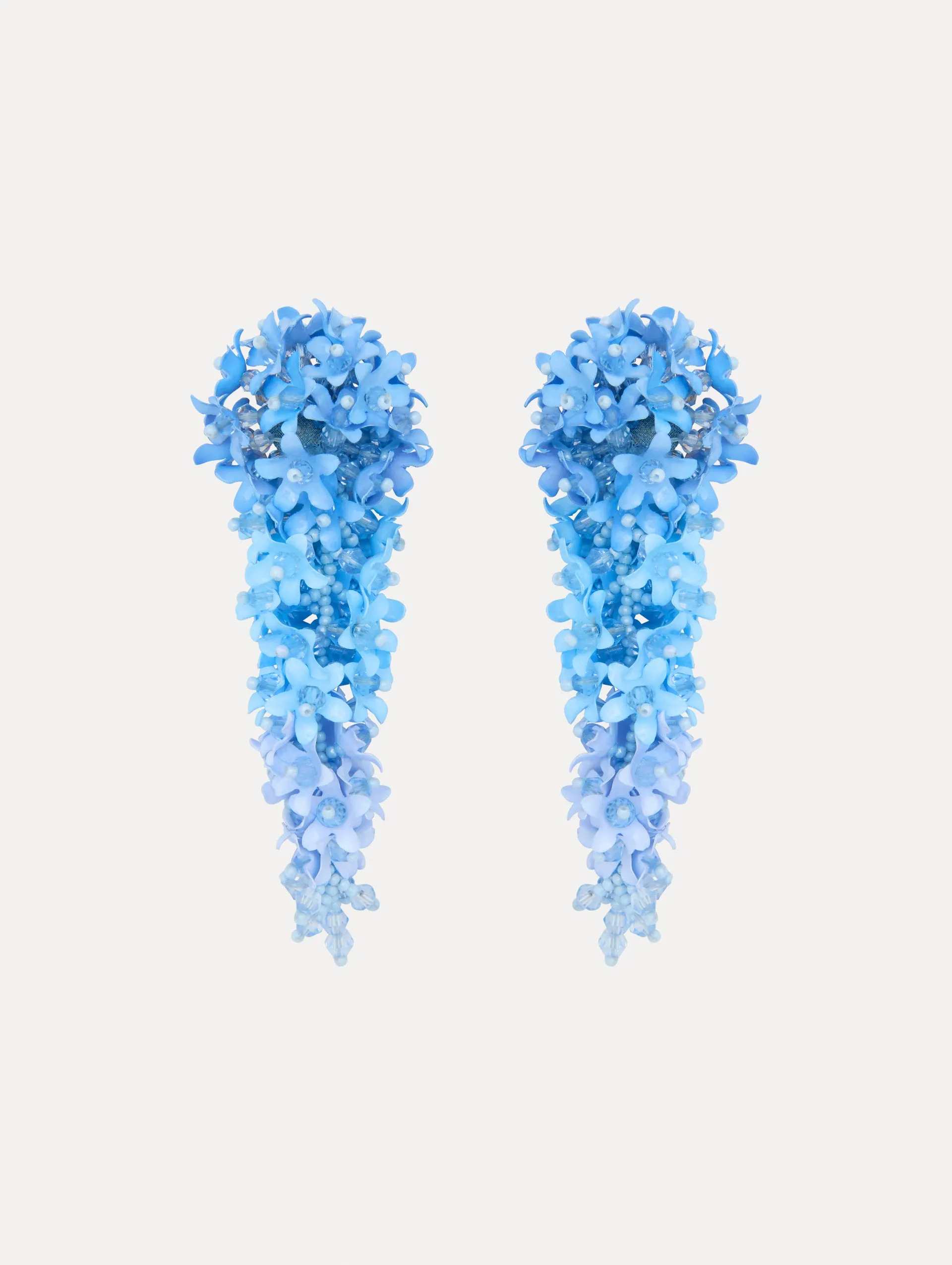 Cascading Flower Clip-On Earrings