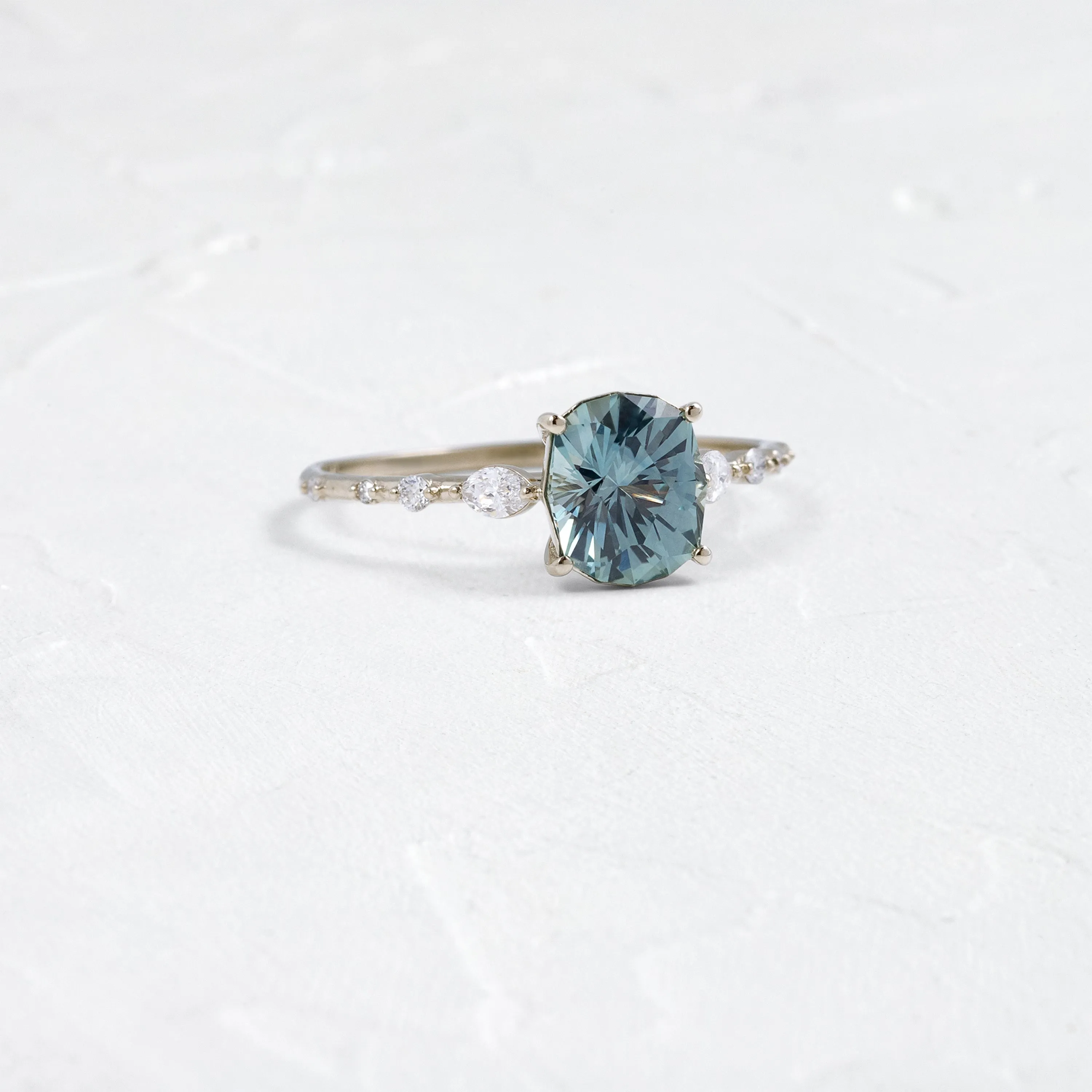 Chorus Ring, 1.54ct. Blue Montana Sapphire