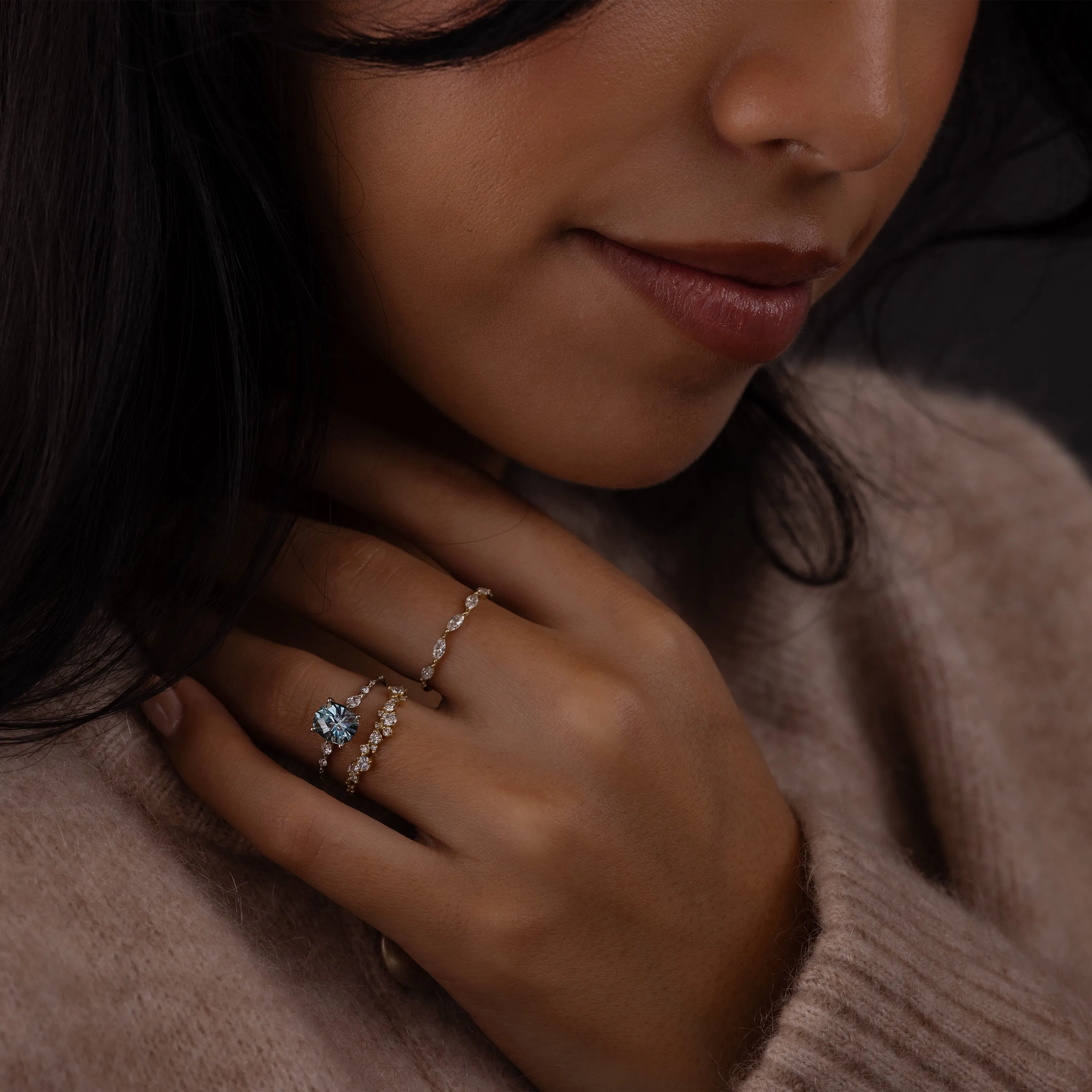 Chorus Ring, 1.54ct. Blue Montana Sapphire