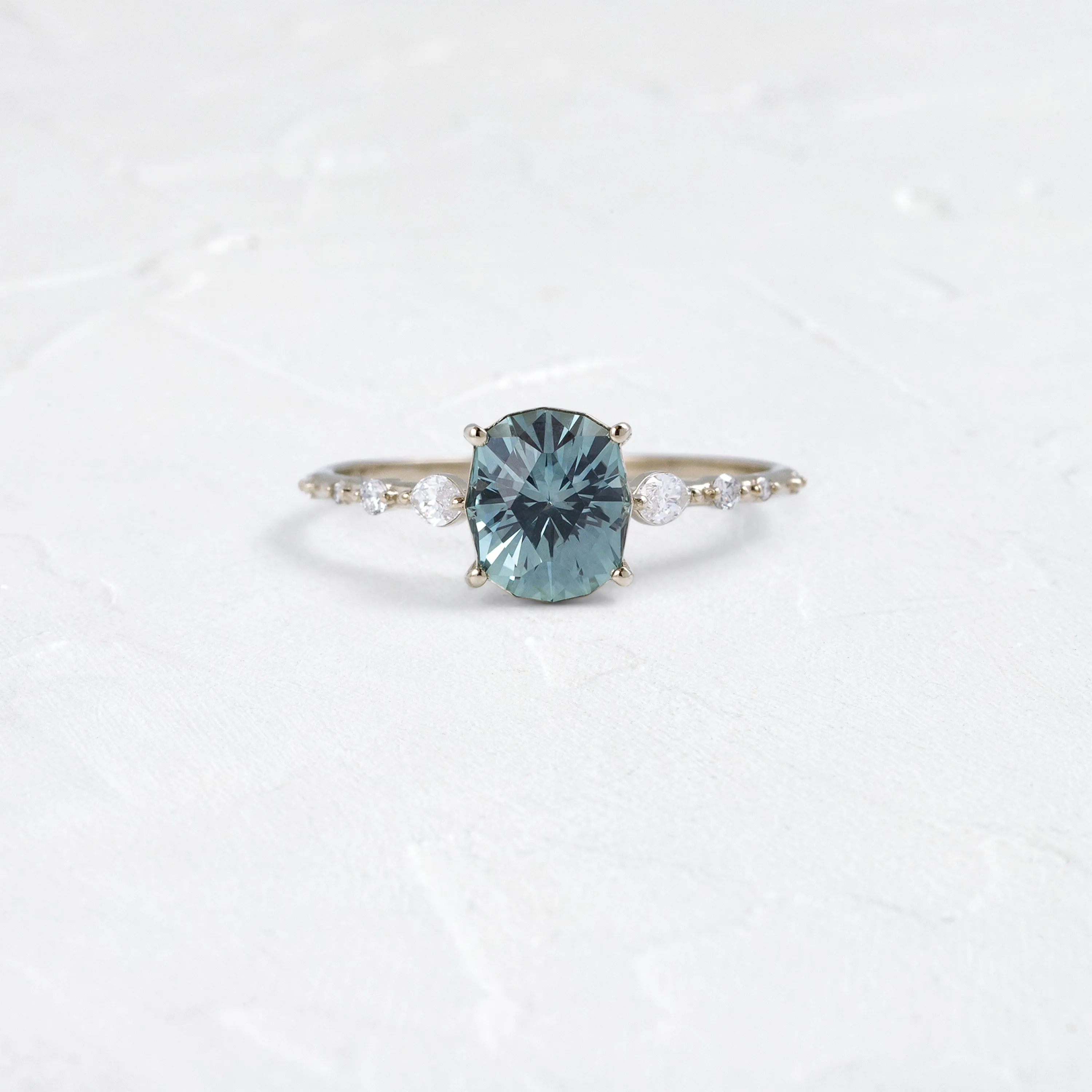 Chorus Ring, 1.54ct. Blue Montana Sapphire