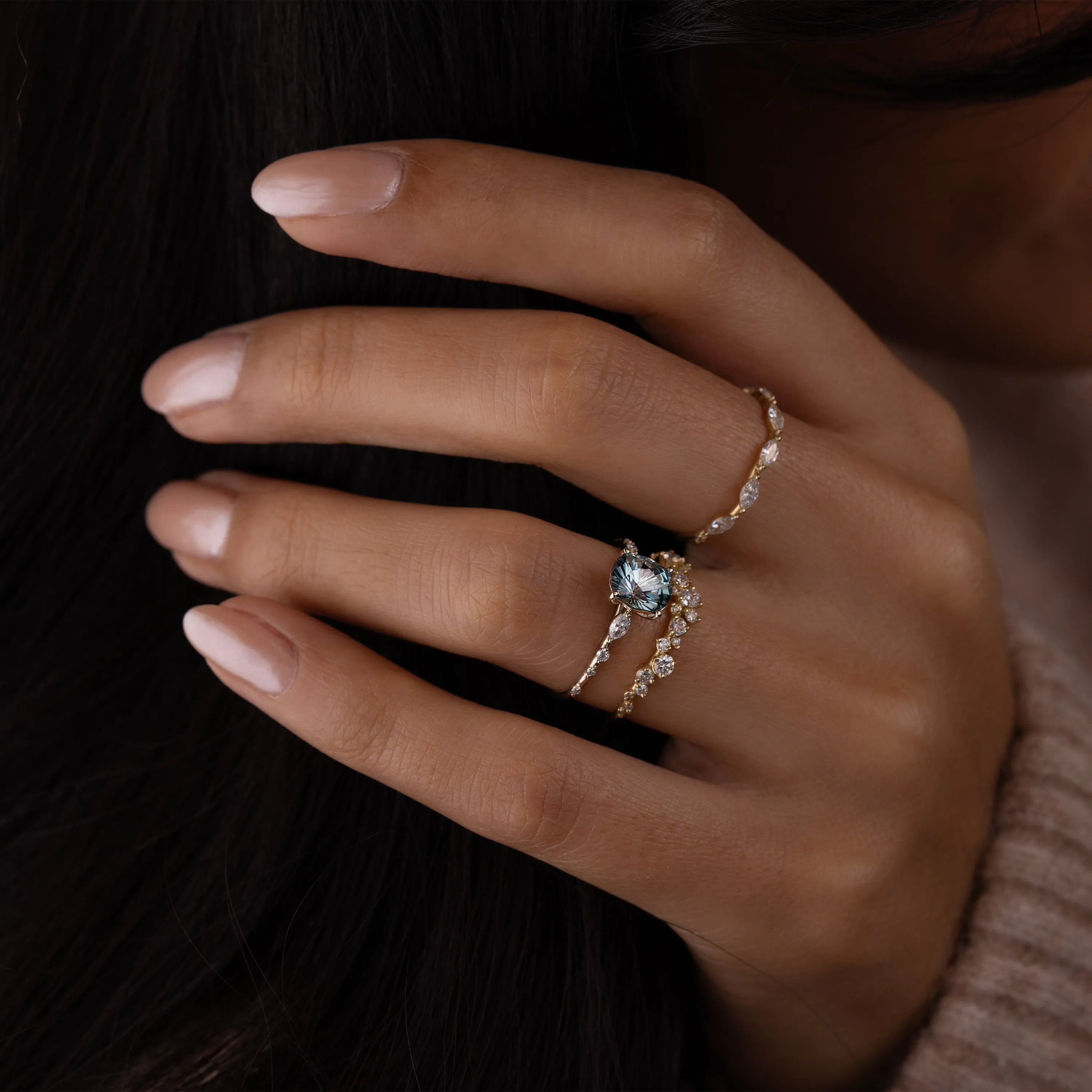 Chorus Ring, 1.54ct. Blue Montana Sapphire