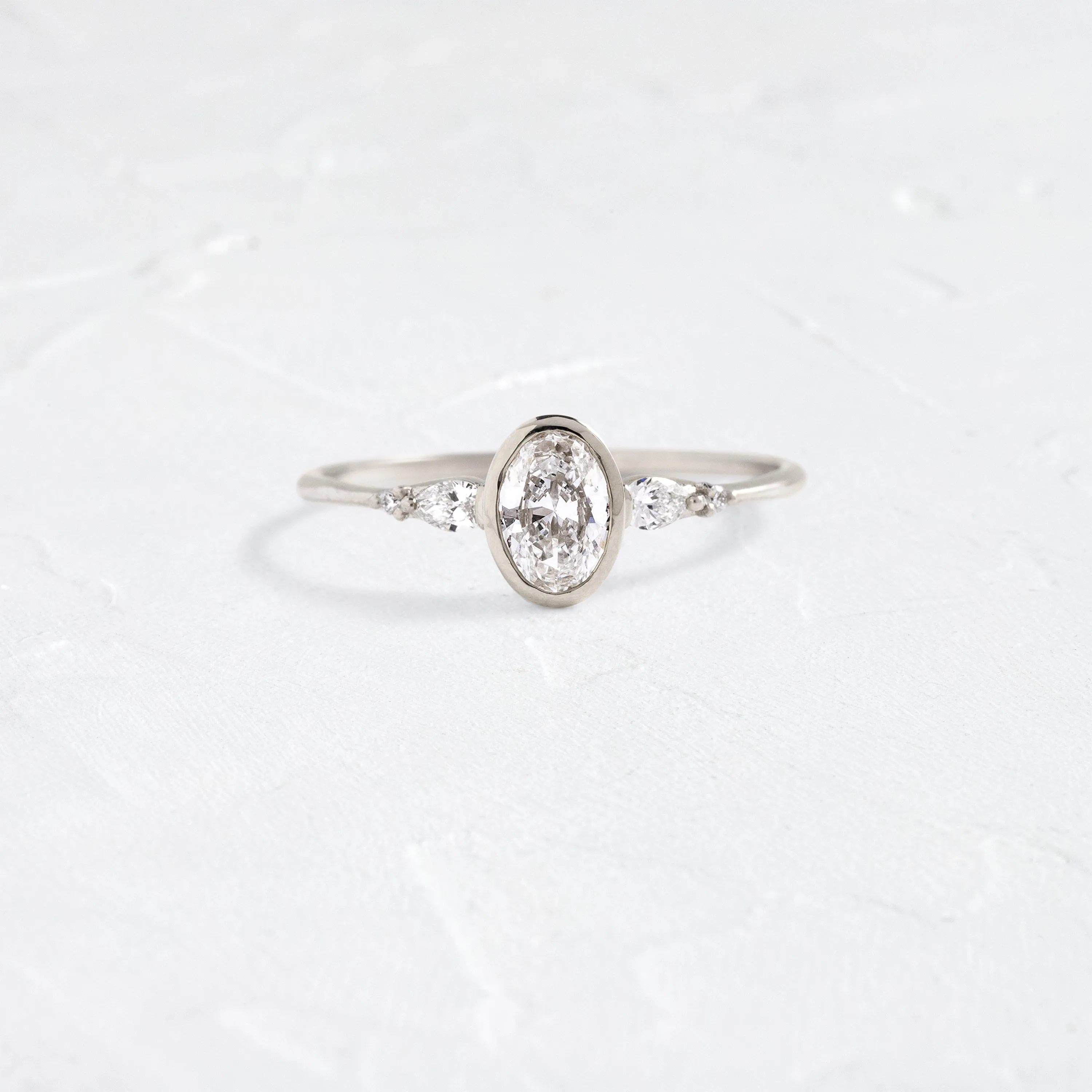 Circlet Ring, 0.4ct. Natural Oval Cut - OOS