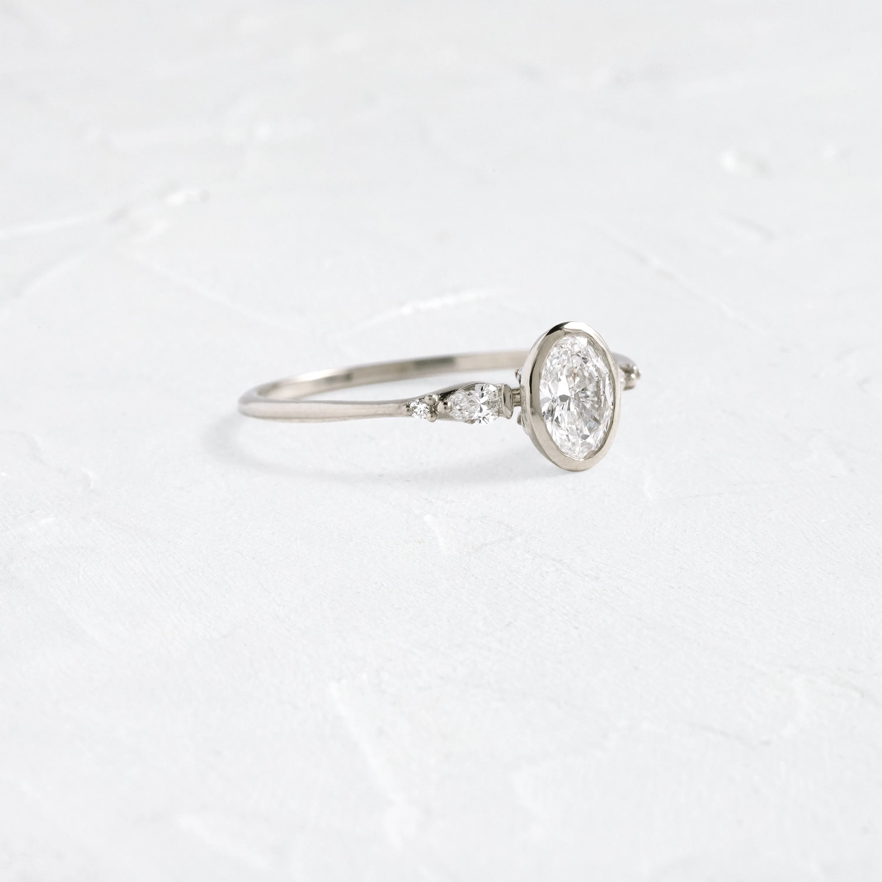 Circlet Ring, 0.4ct. Natural Oval Cut - OOS