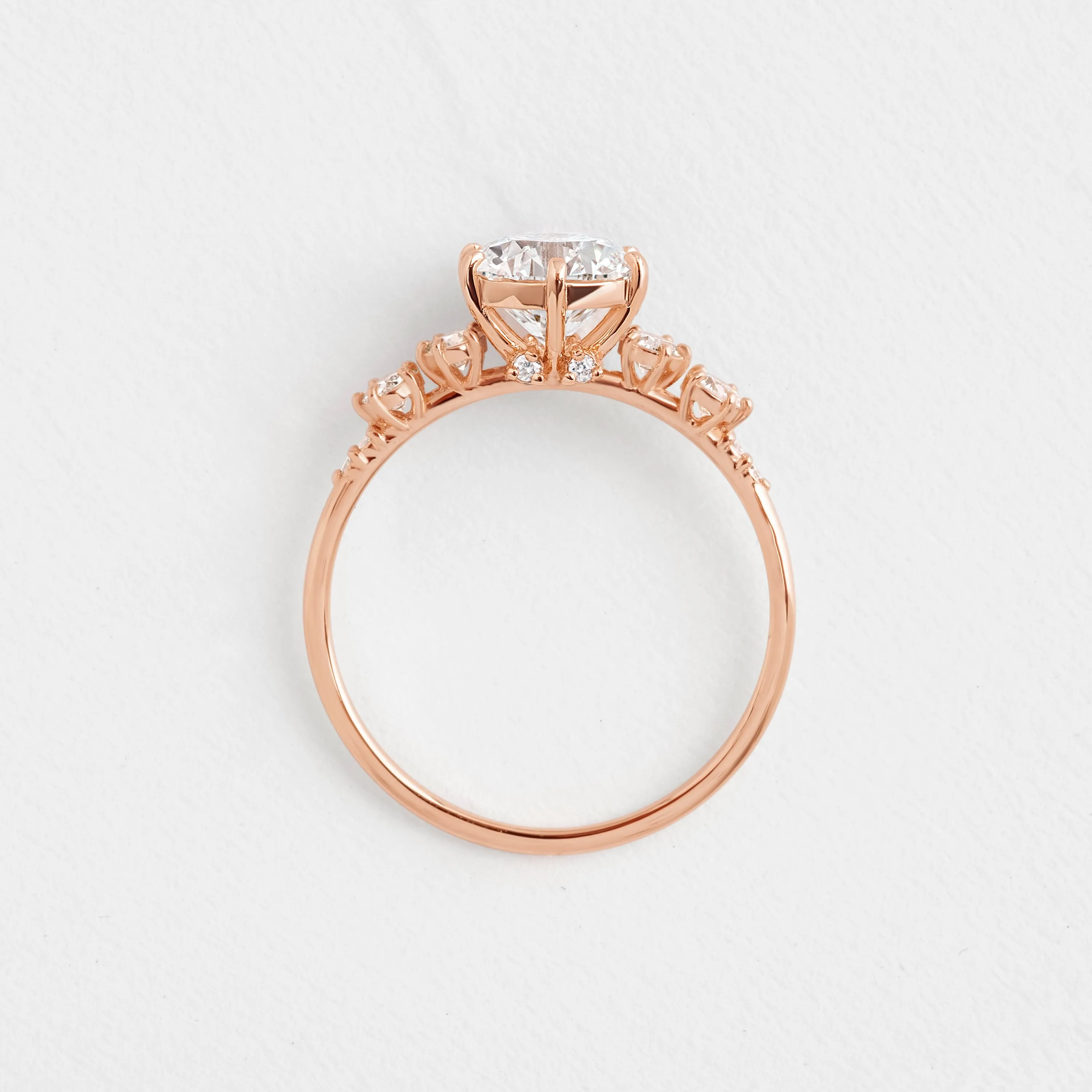 Coda Ring, Round Cut