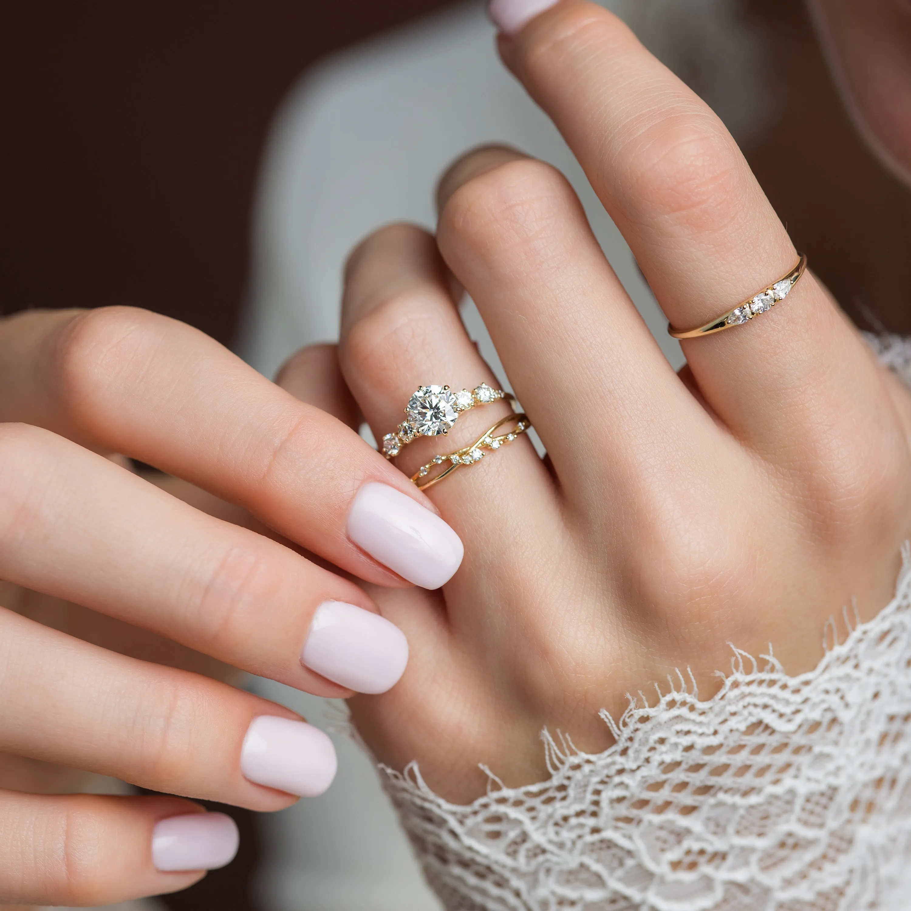 Coda Ring, Round Cut