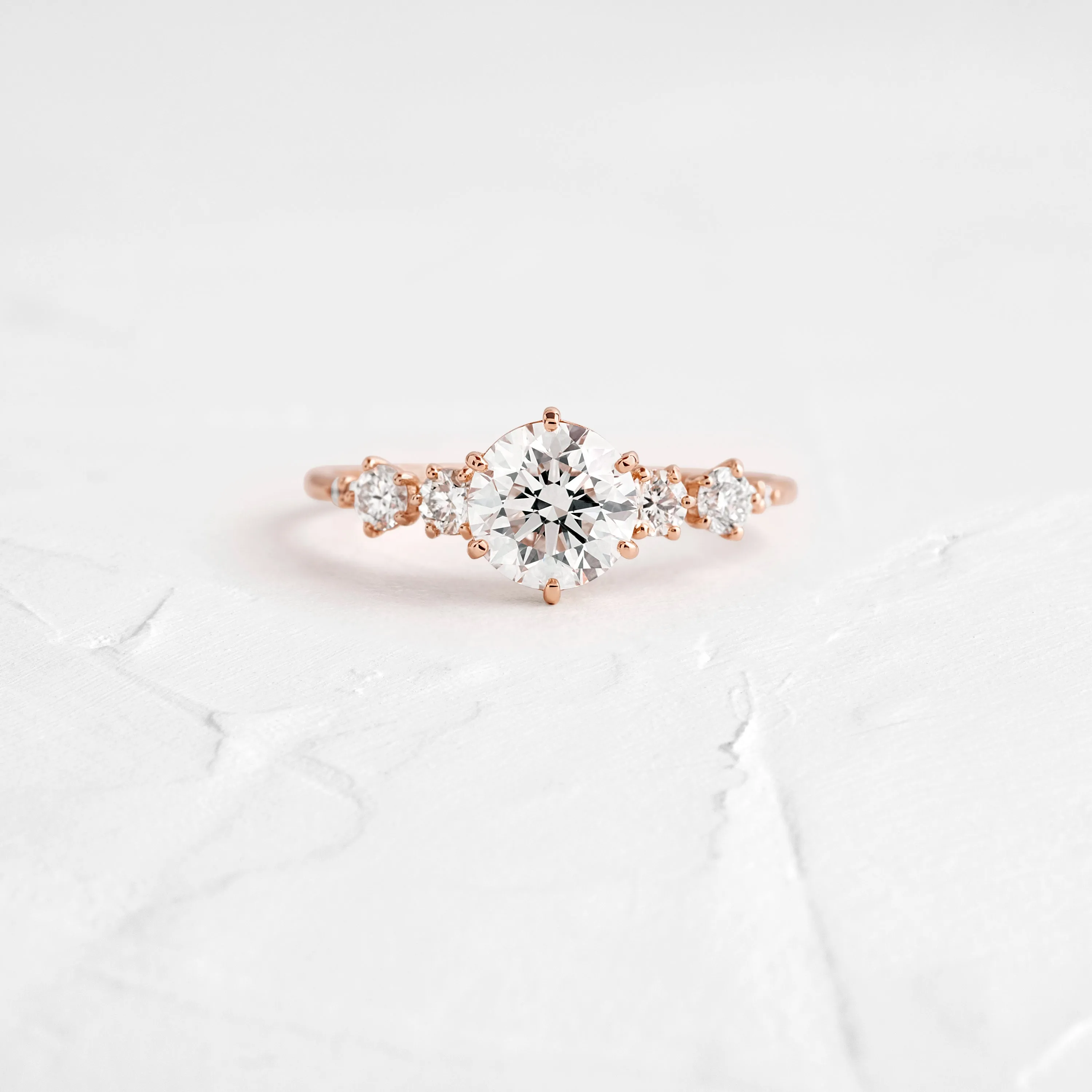 Coda Ring, Round Cut