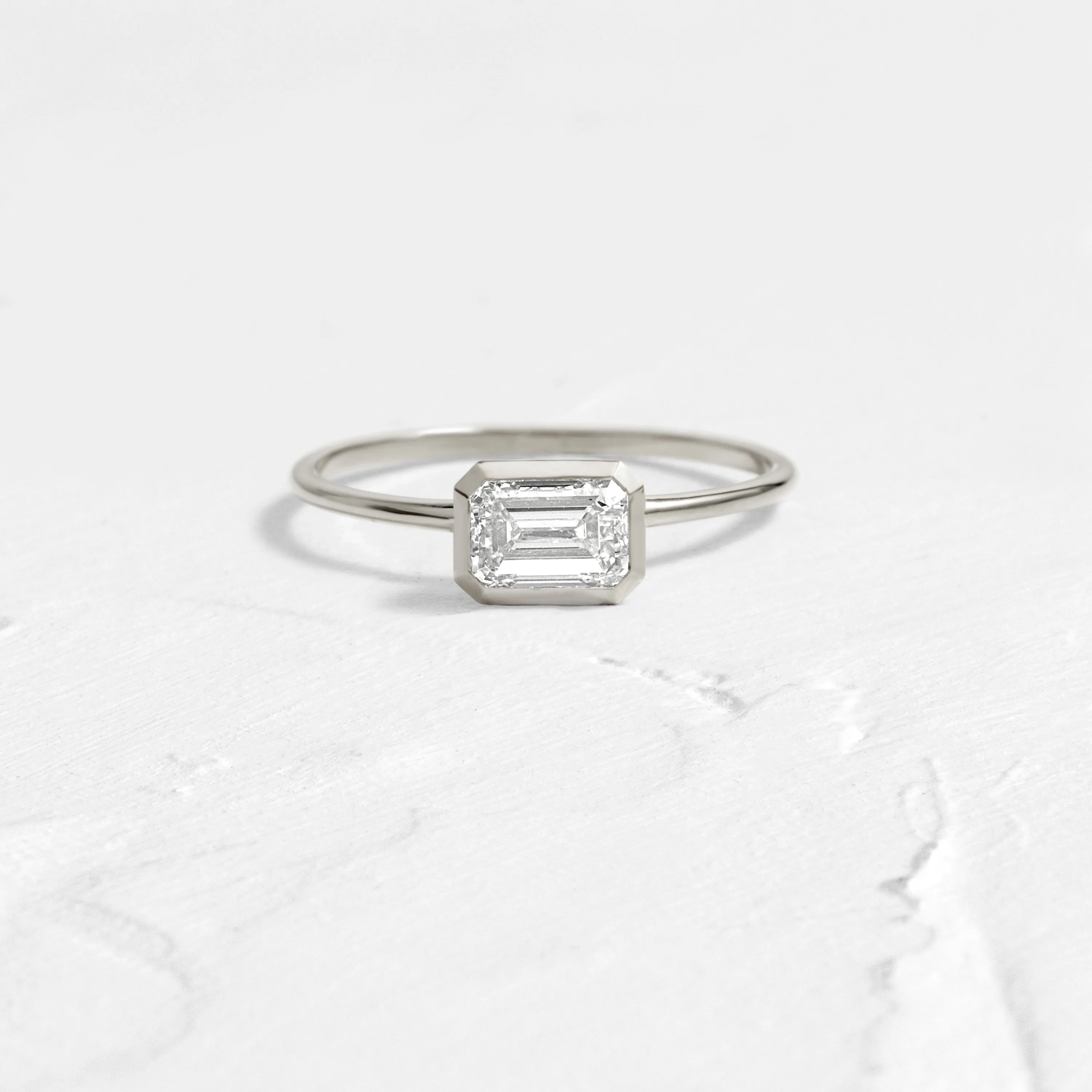 Construct Ring, Emerald Cut