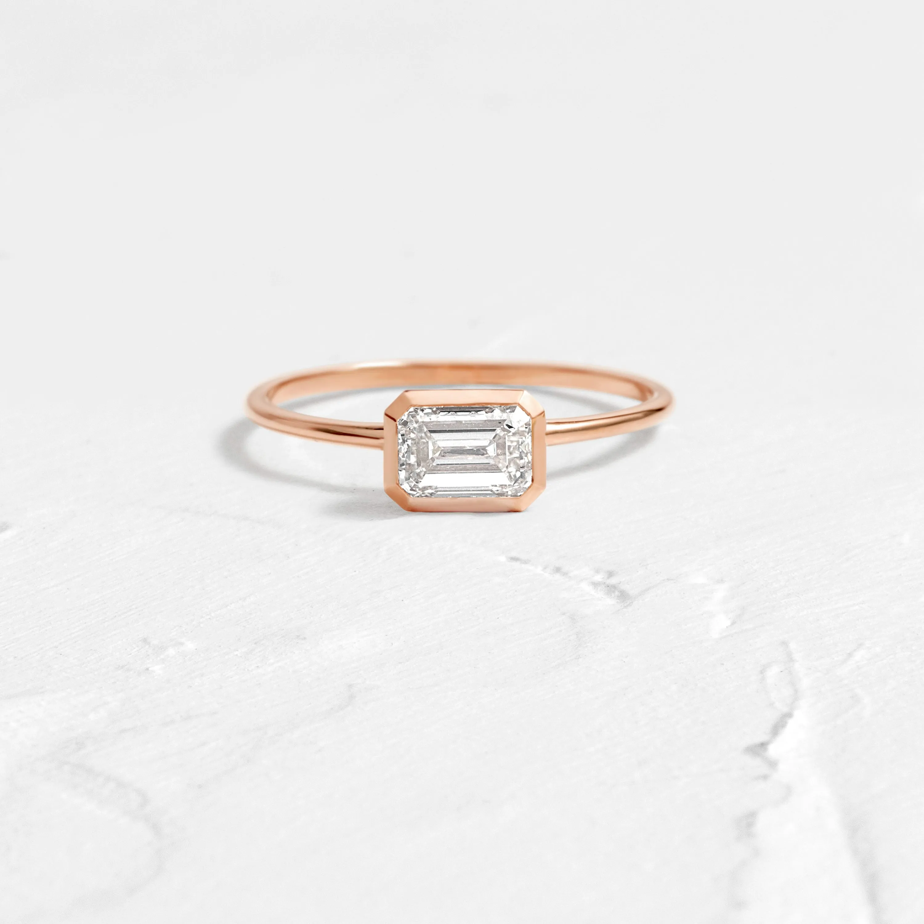 Construct Ring, Emerald Cut