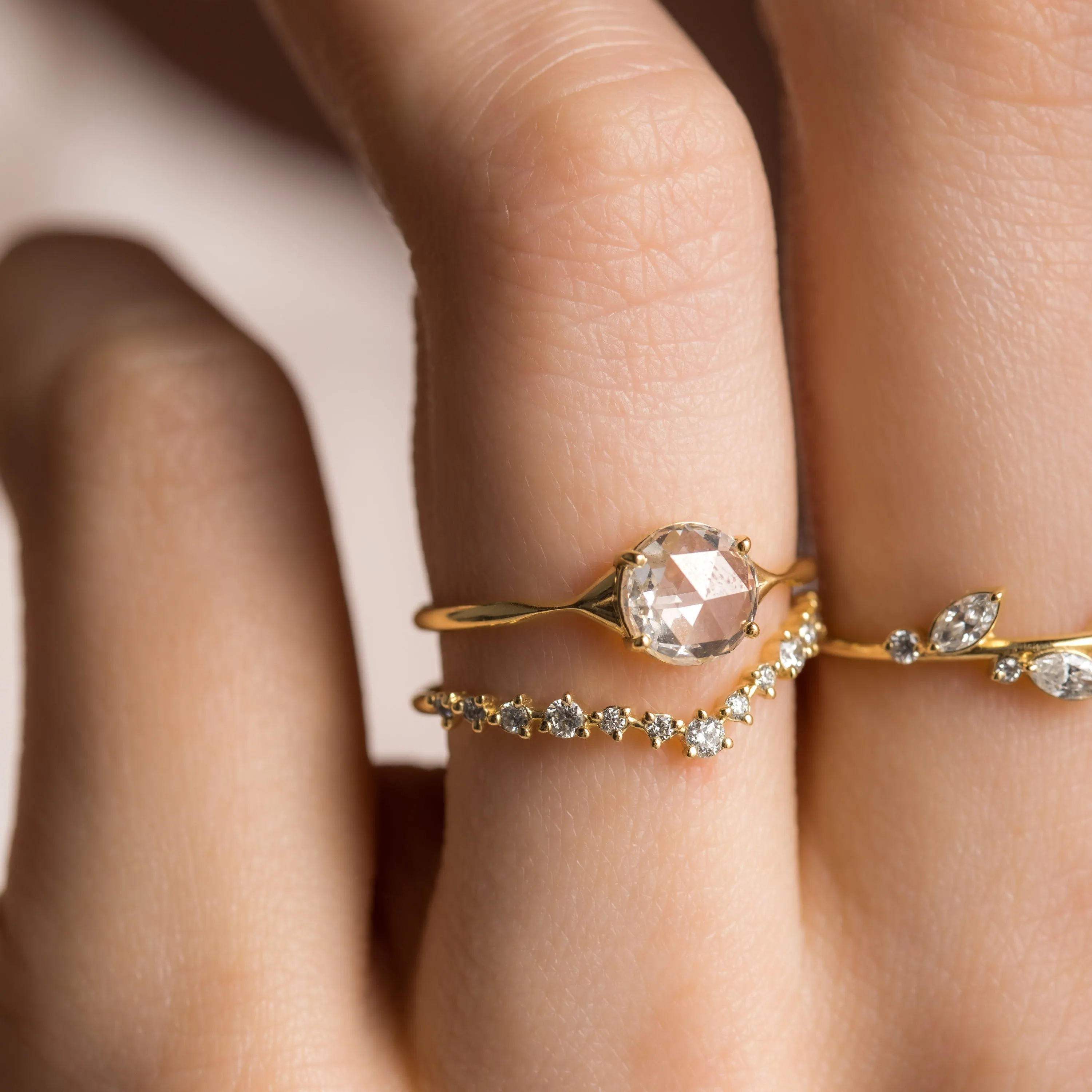 Corset Ring, Rose Cut