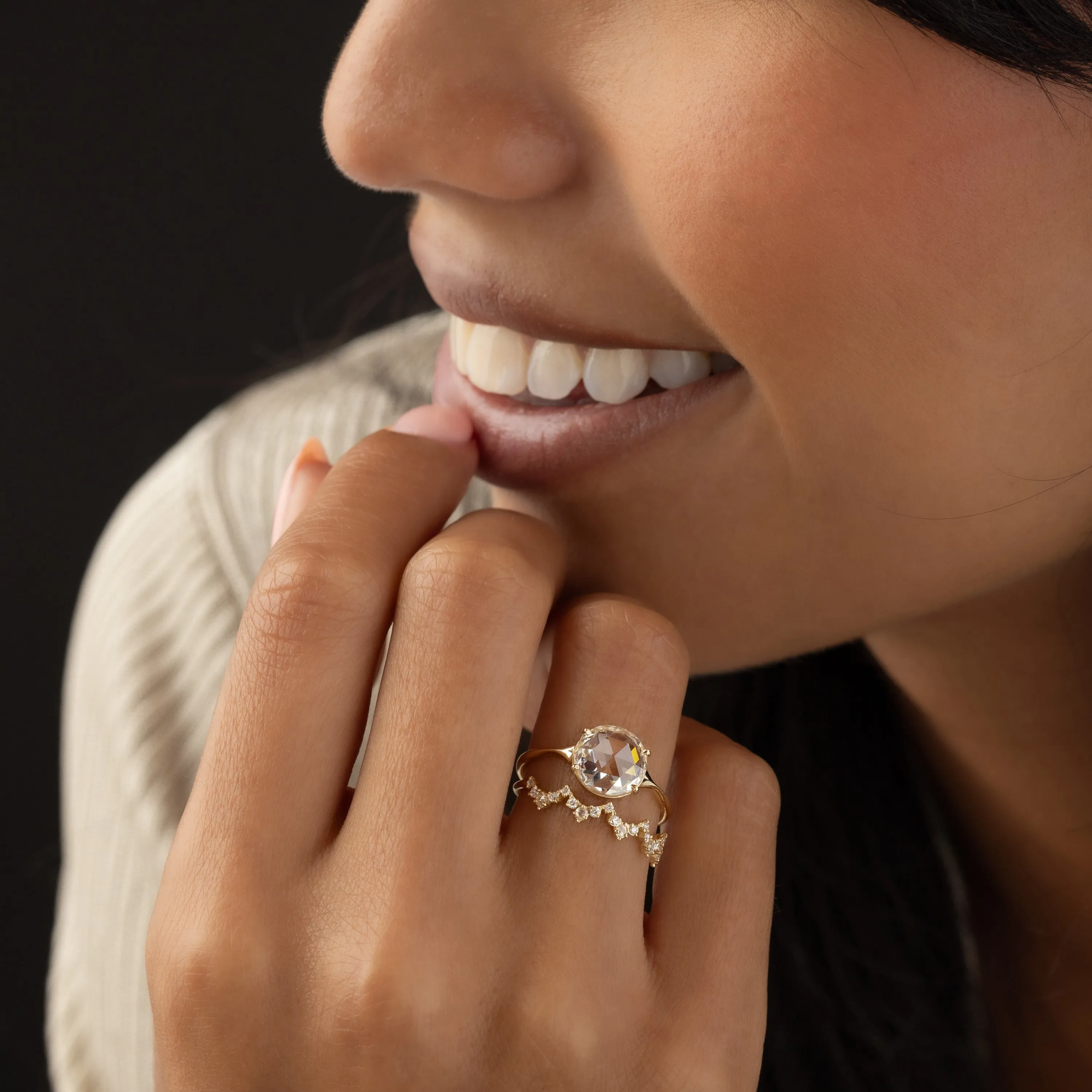 Corset Ring, Rose Cut