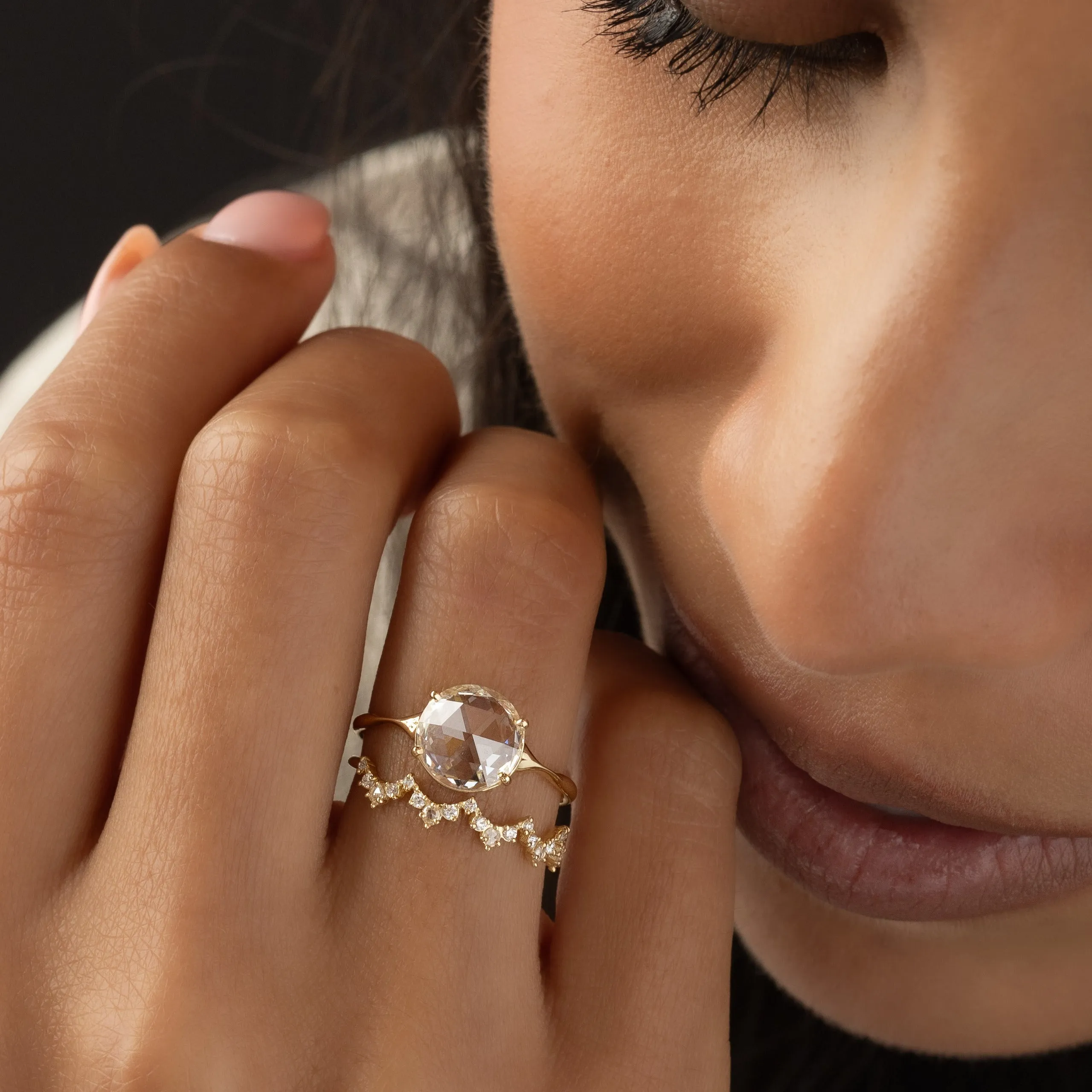 Corset Ring, Rose Cut