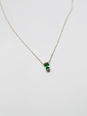Emerald Solitaire Pendant